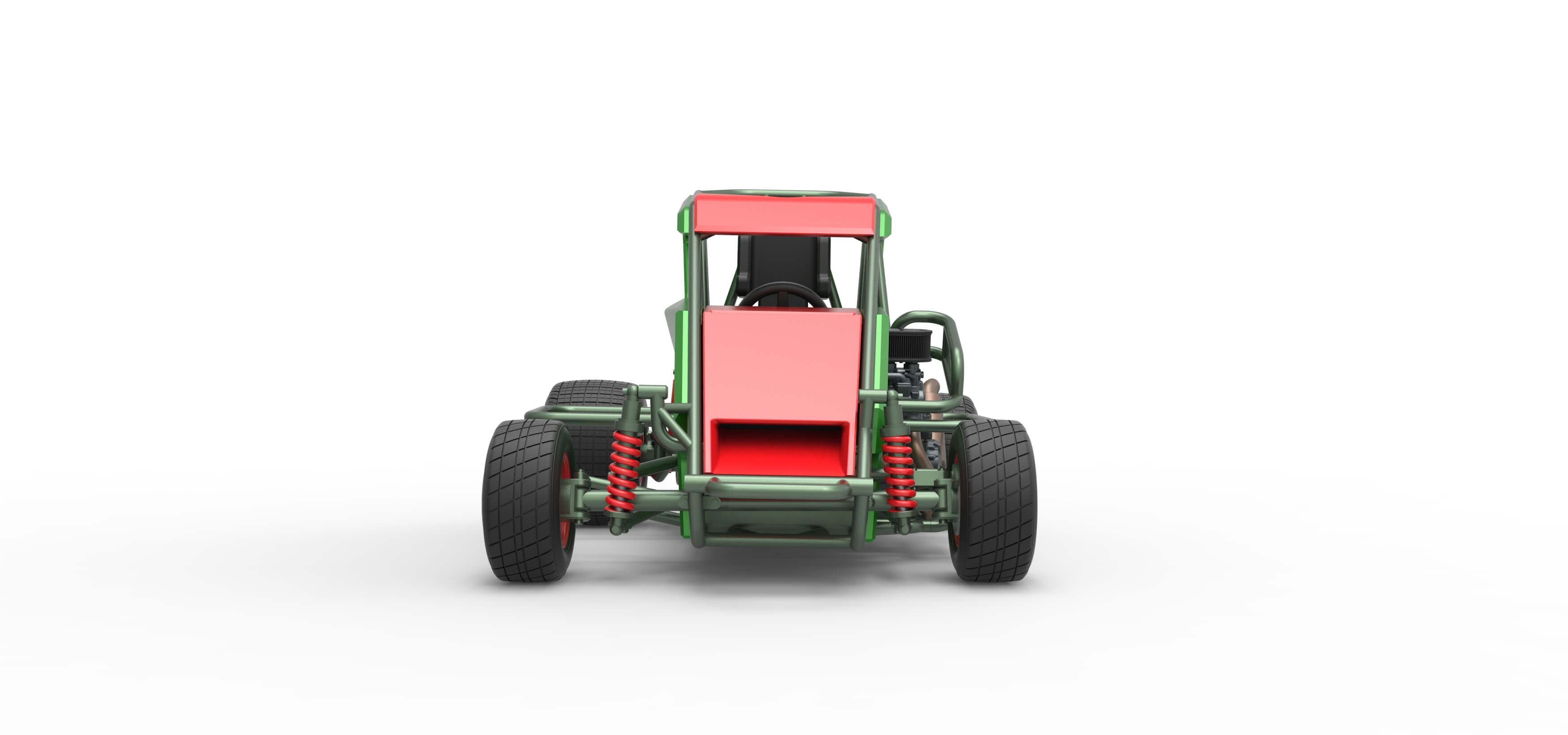 600 Micro Sprint Car Scale 1:25 3D Model