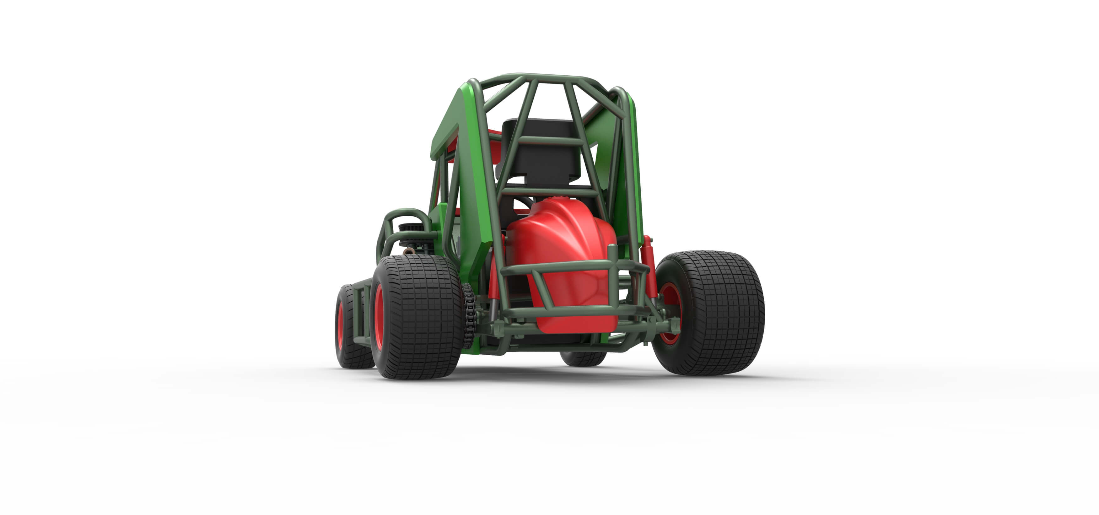 600 Micro Sprint Car Scale 1:25 3D Model