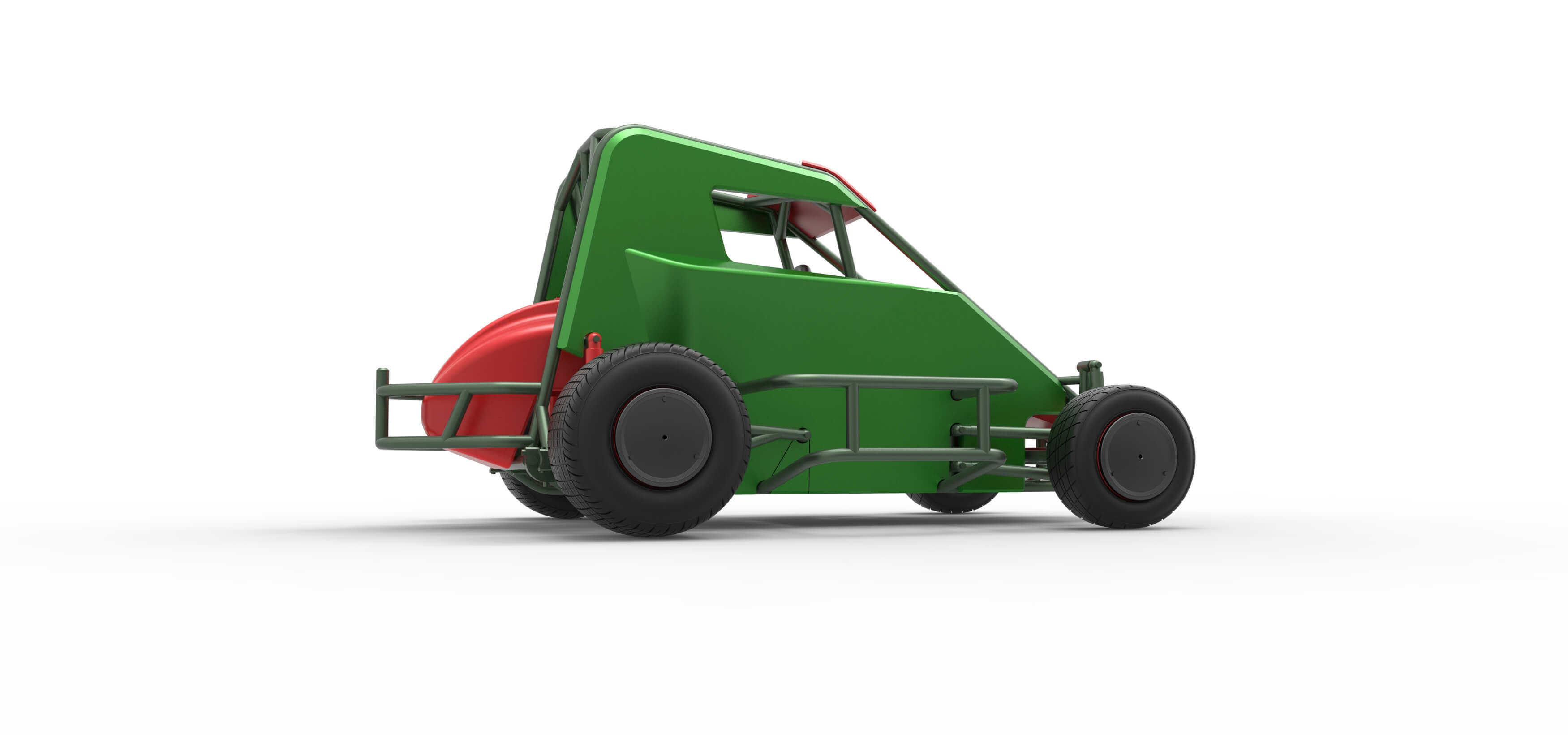 600 Micro Sprint Car Scale 1:25 3D Model