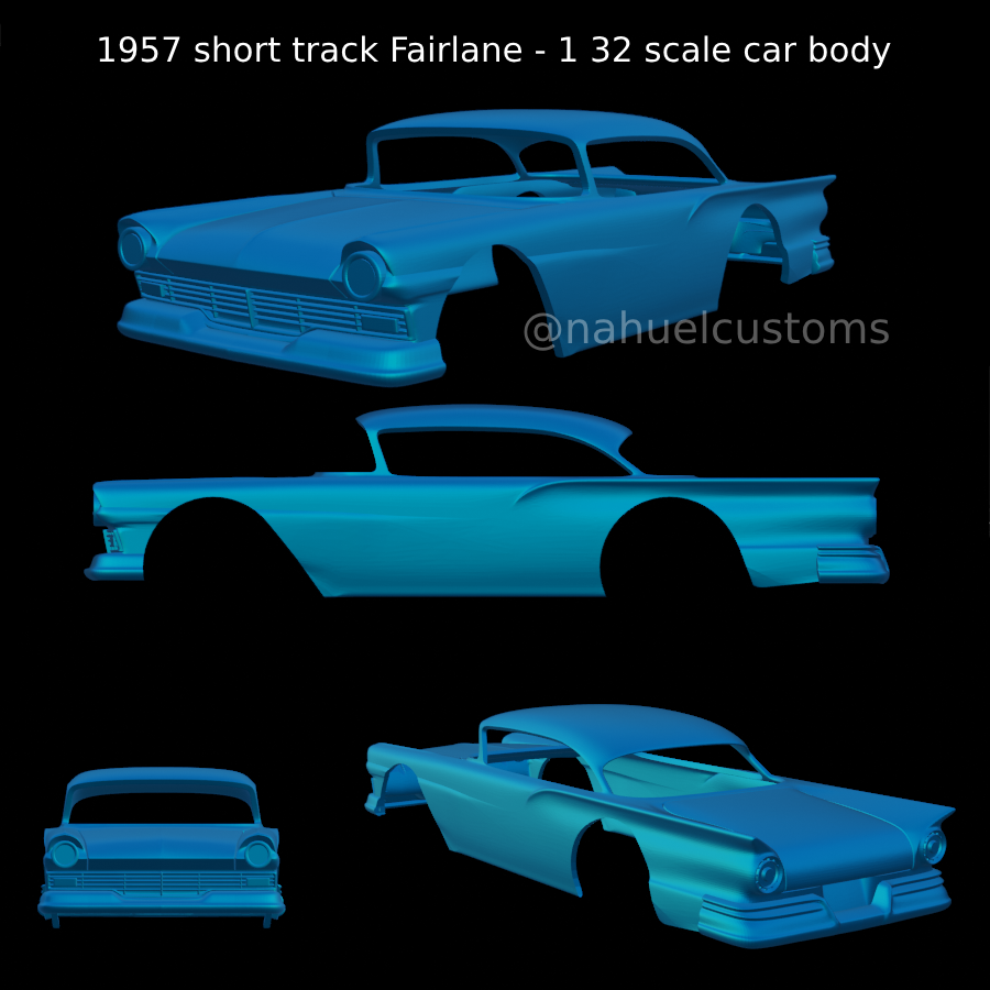 1957 FAIRLAINE BODY ONLY  1/25 SCALE