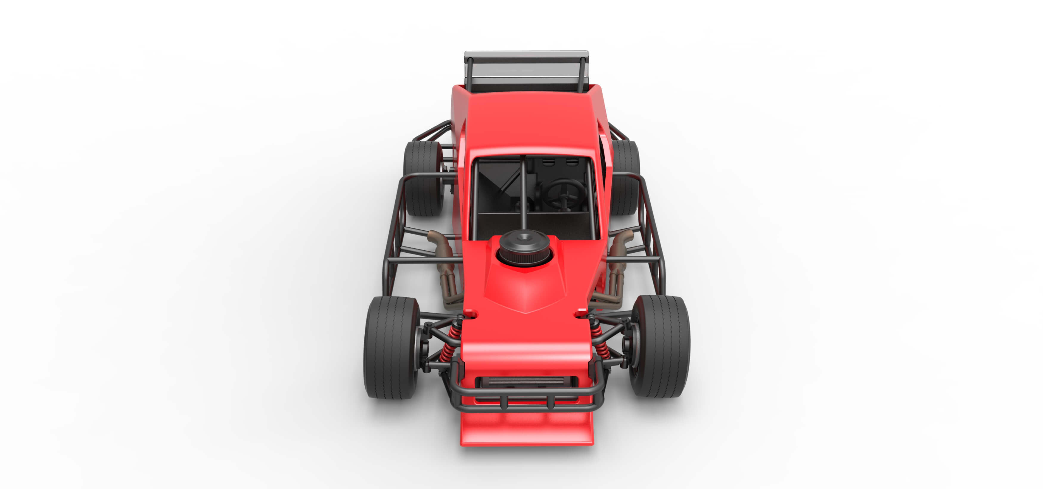 Asphalt Modified Stock Car Version 2 Scale 1:25 3D Model