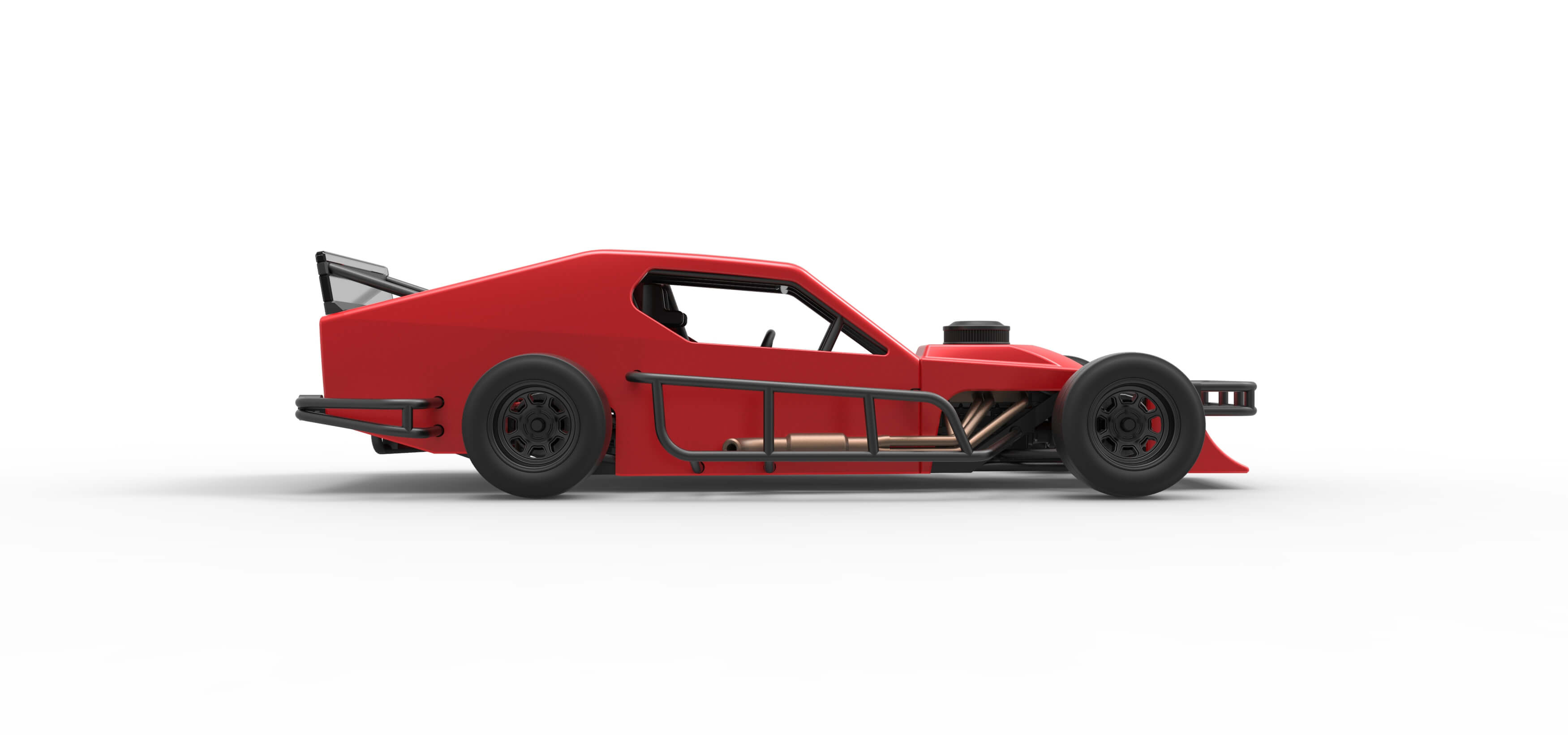Asphalt Modified Stock Car Version 2 Scale 1:25 3D Model