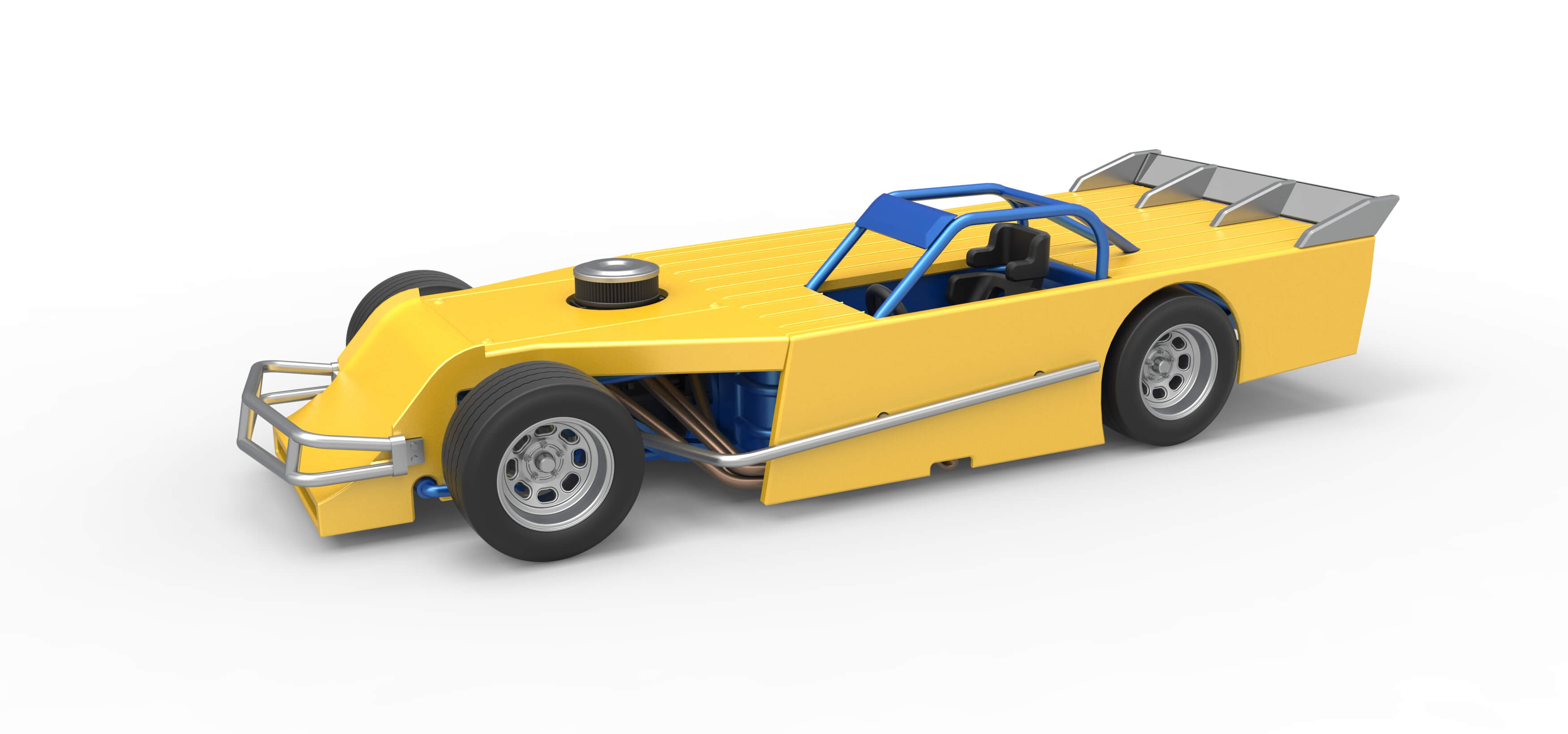 Asphalt Modified Stock Car Version 5 Scale 1:25 3D Model