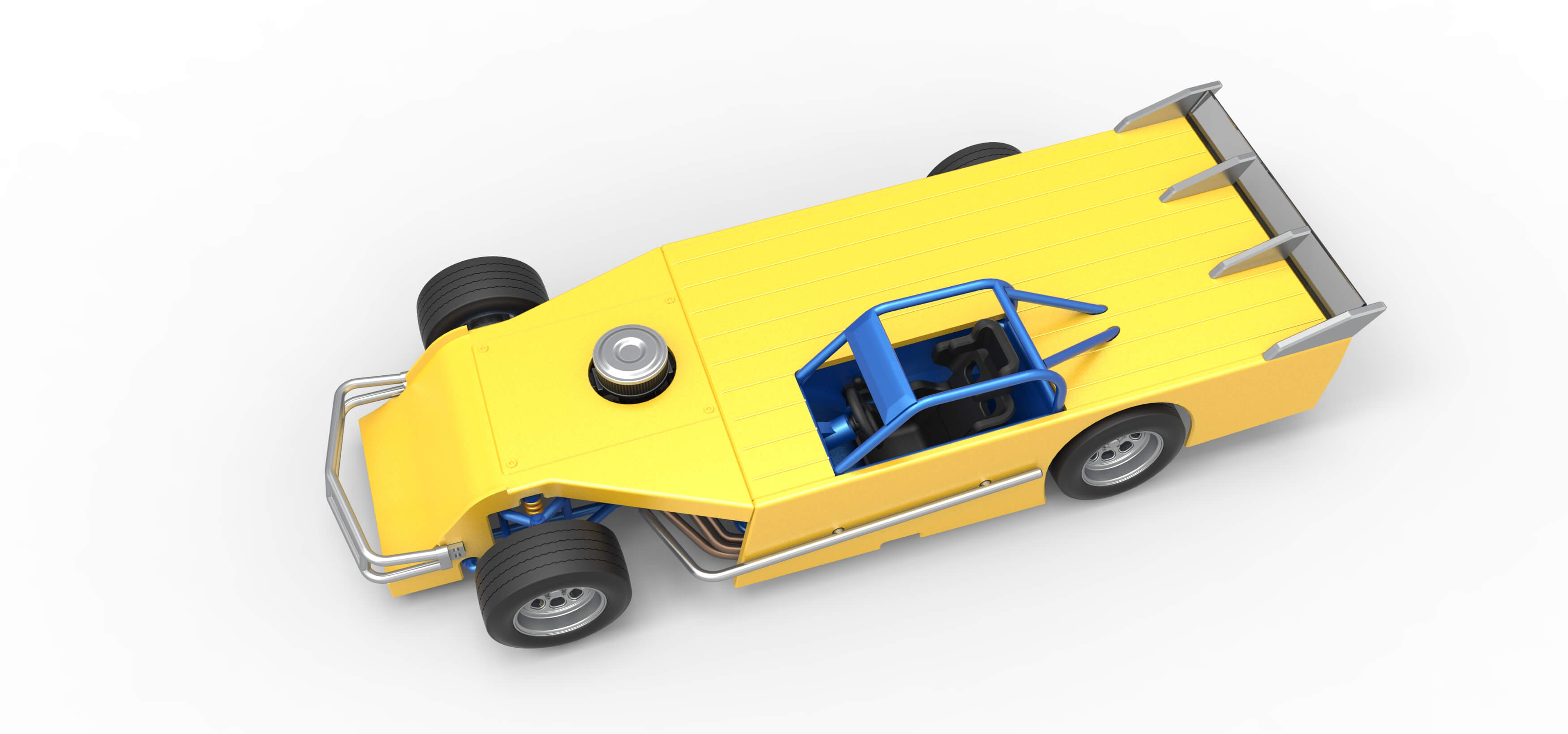 Asphalt Modified Stock Car Version 5 Scale 1:25 3D Model