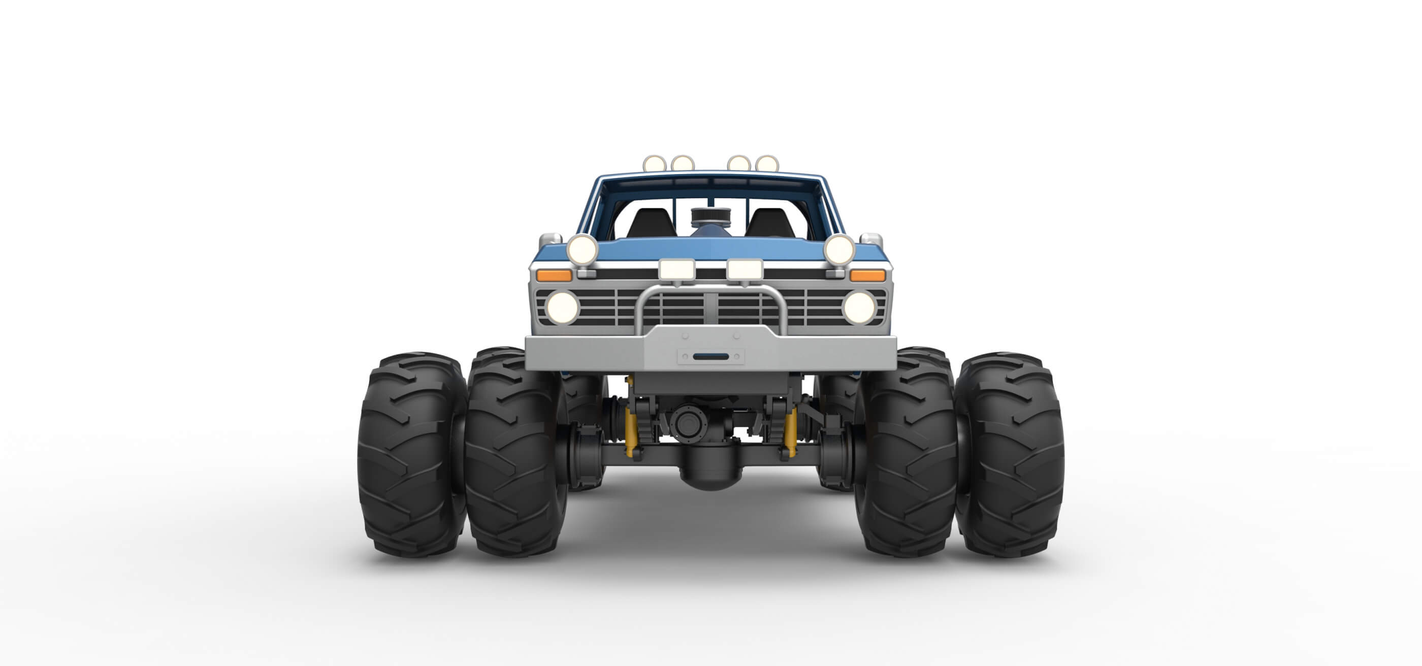 Vintage Monster Truck 1:25 3D Model