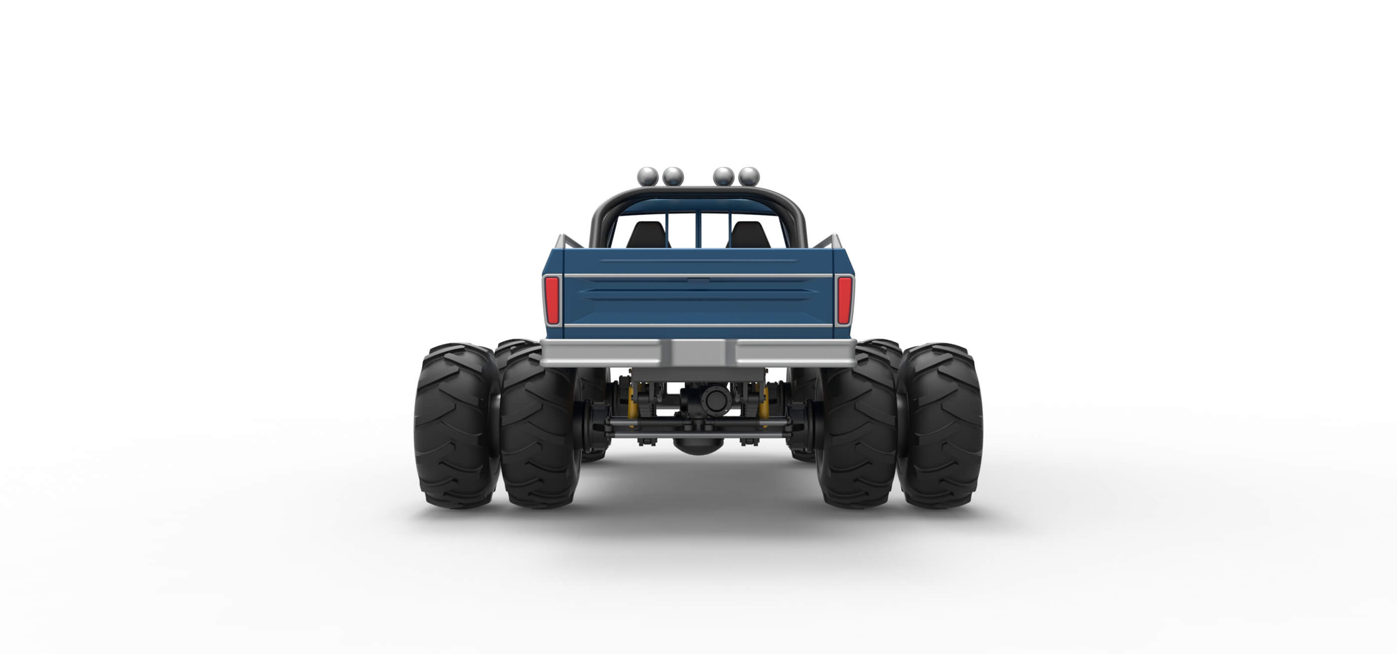 Vintage Monster Truck 1:25 3D Model