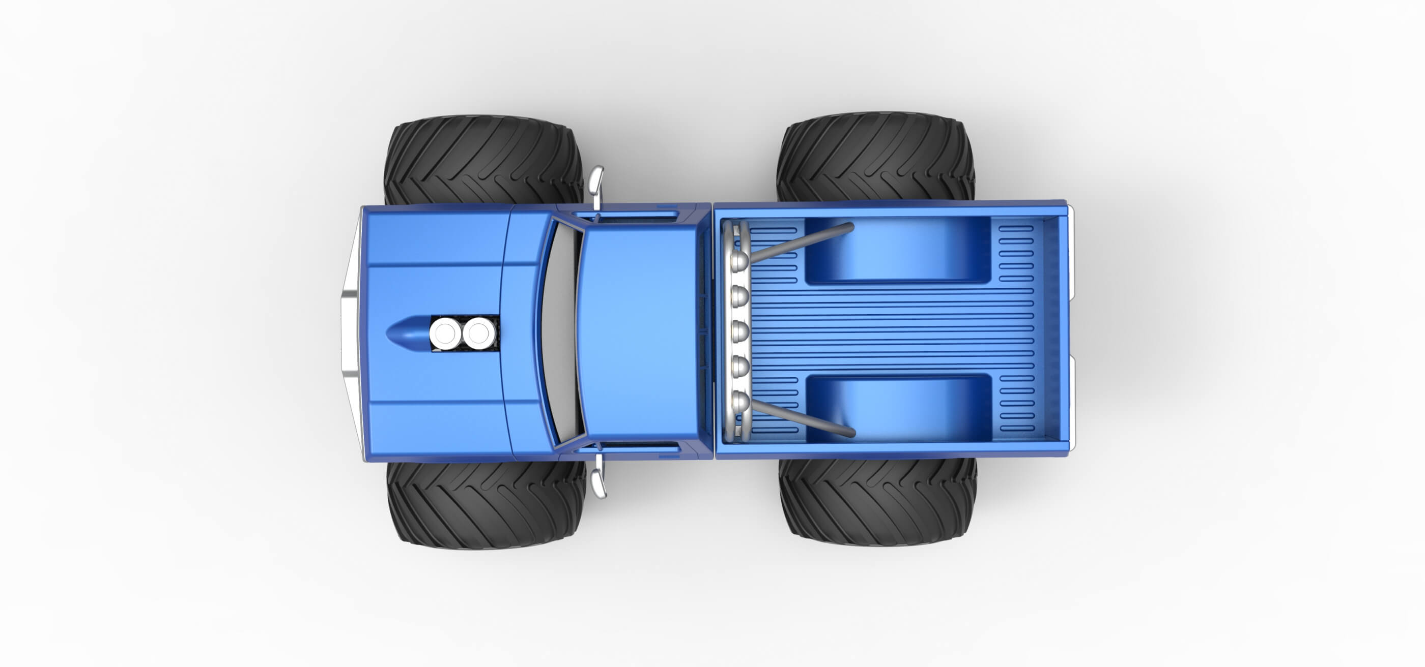 Vintage Monster Truck 1:25 3D Model