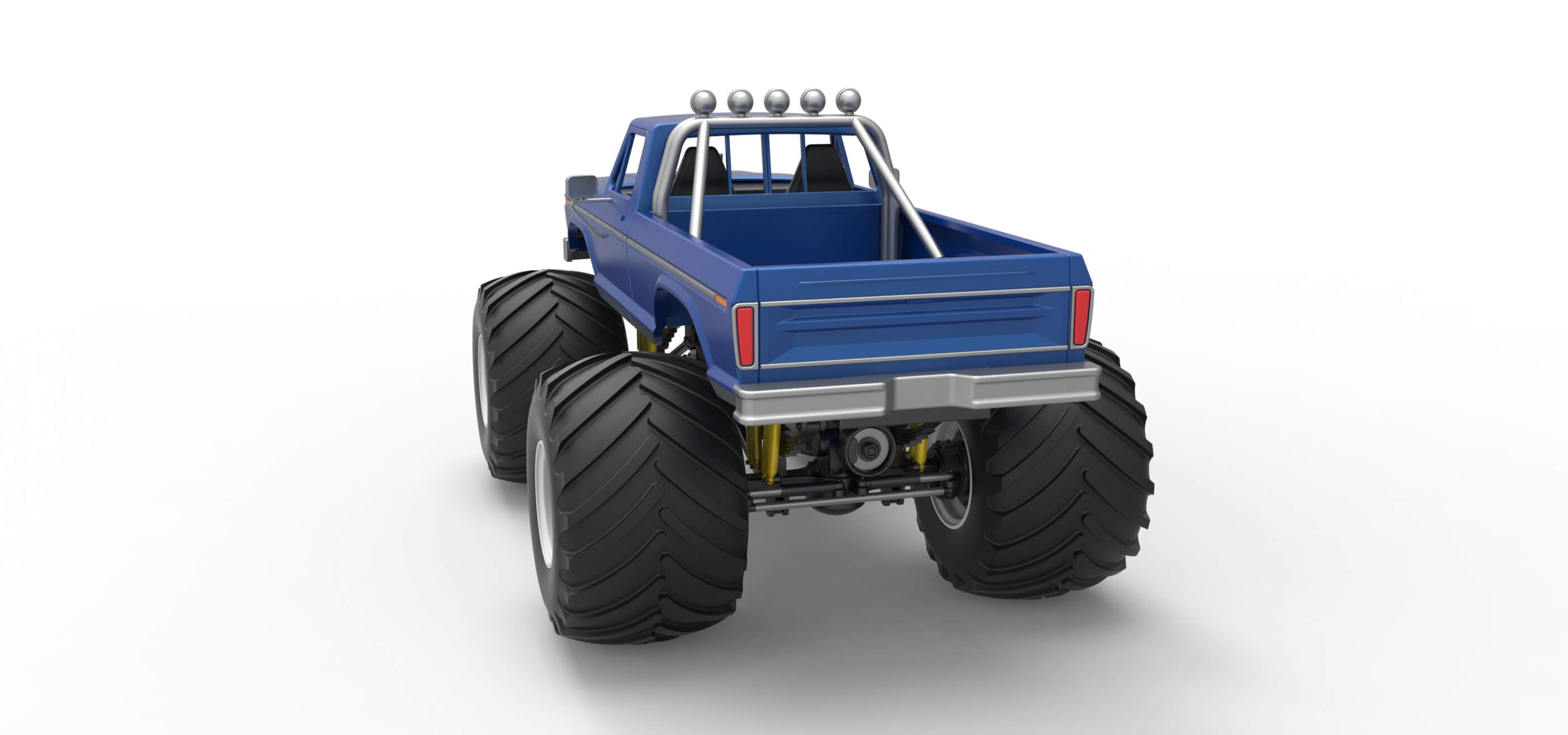 Vintage Monster Truck 1:25 3D Model