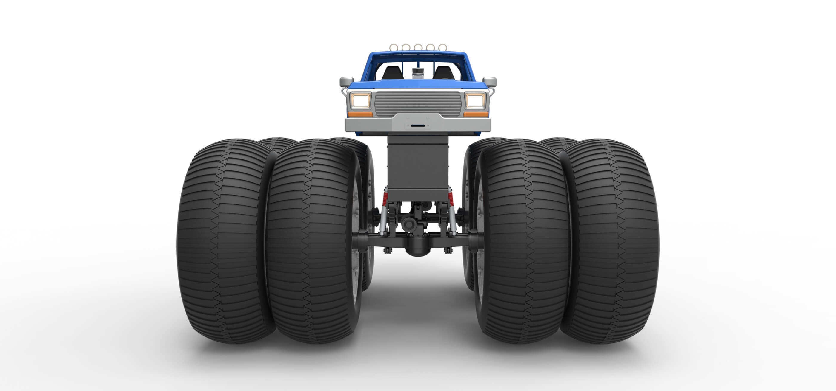 Vintage Monster Truck 1:25 3D Model