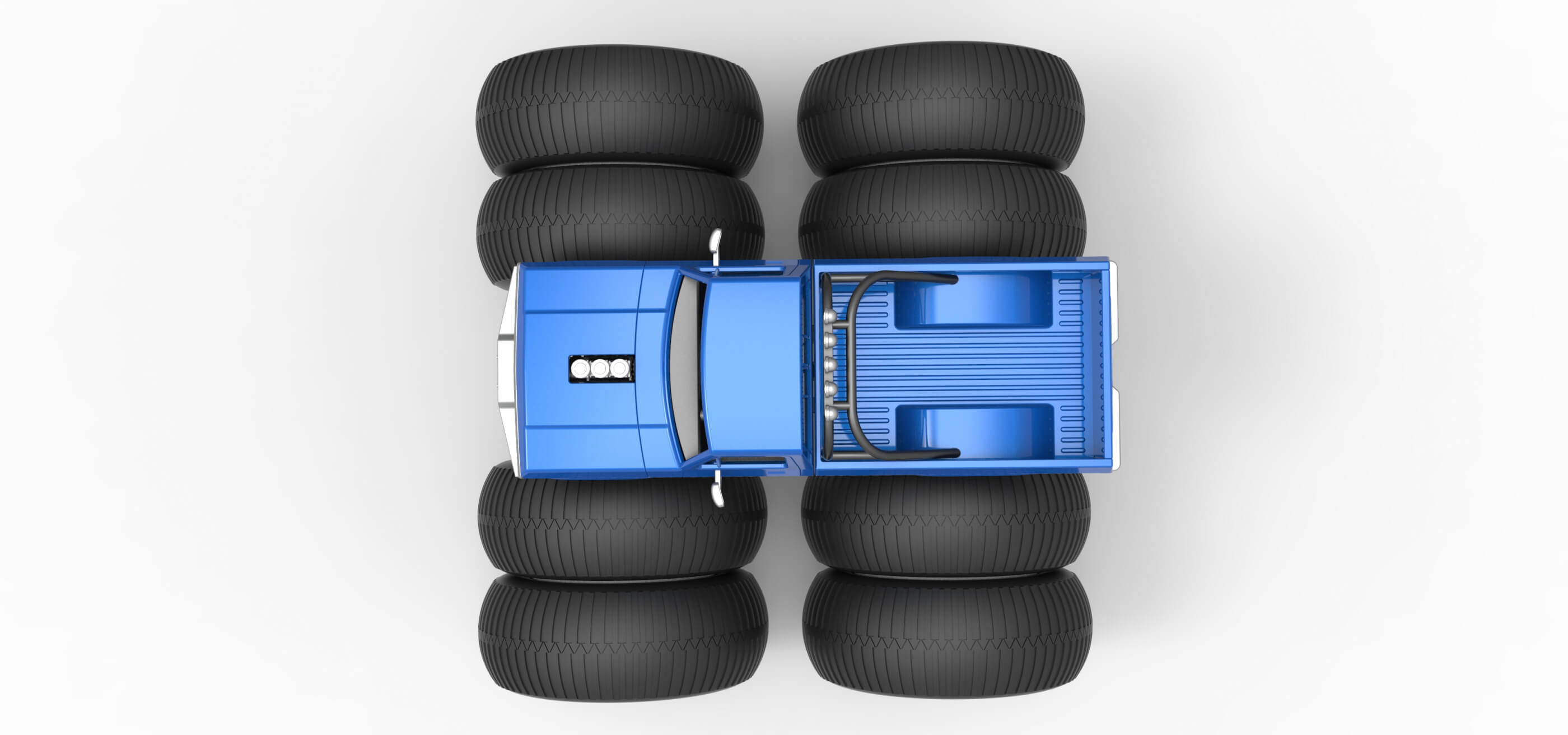 Vintage Monster Truck 1:25 3D Model