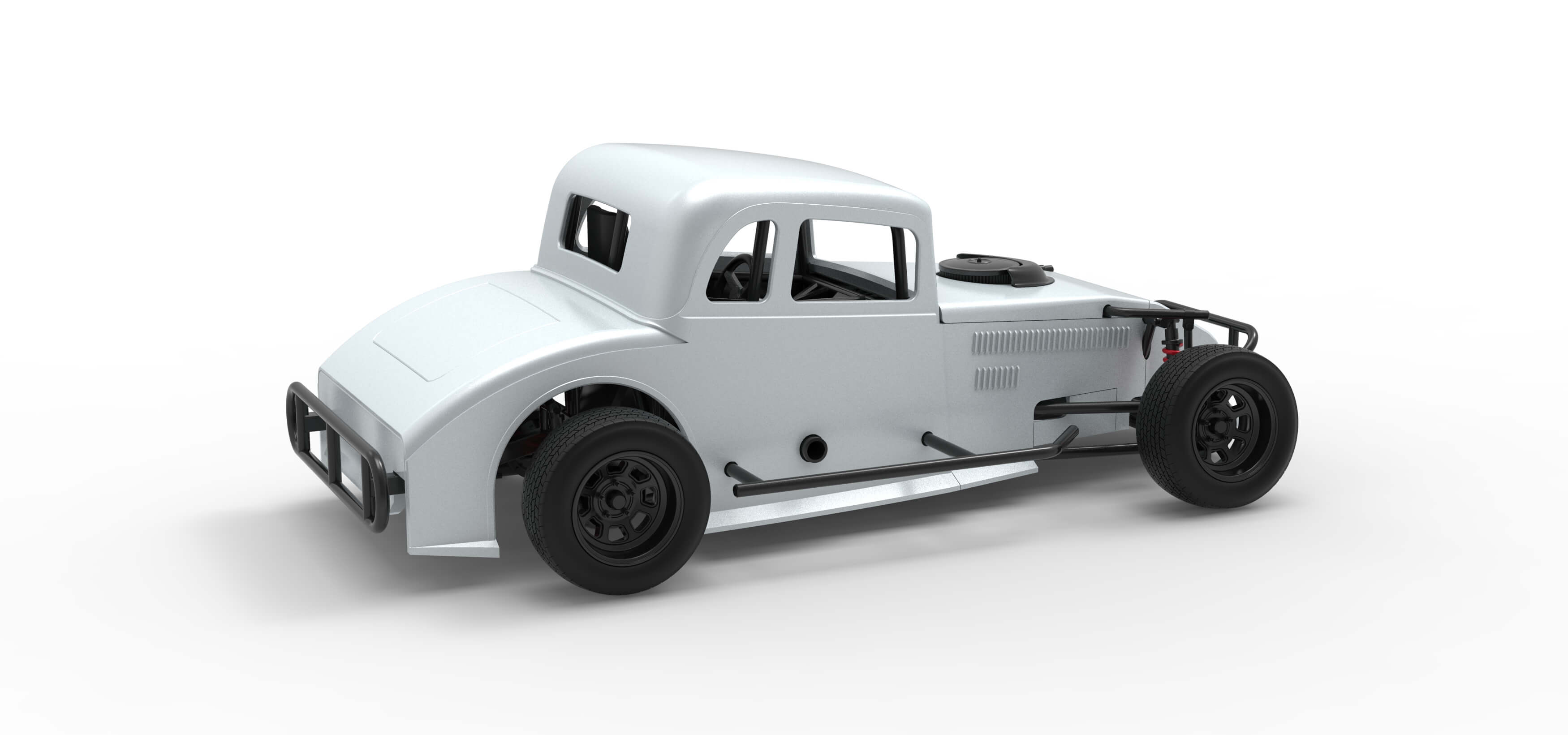 Canadian Vintage Modified Stock Car Scale 1:25 3D Model