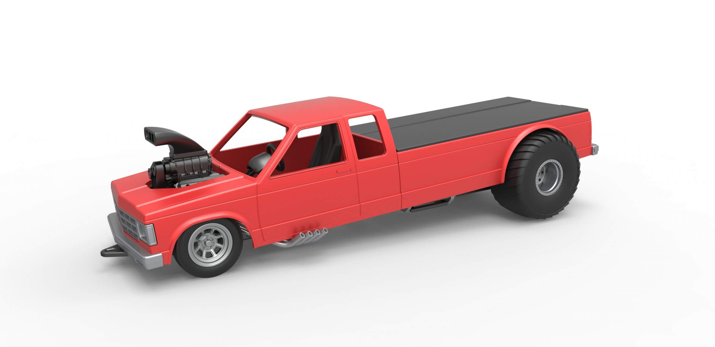 Pulling Truck 2wd 1:25 3D Model