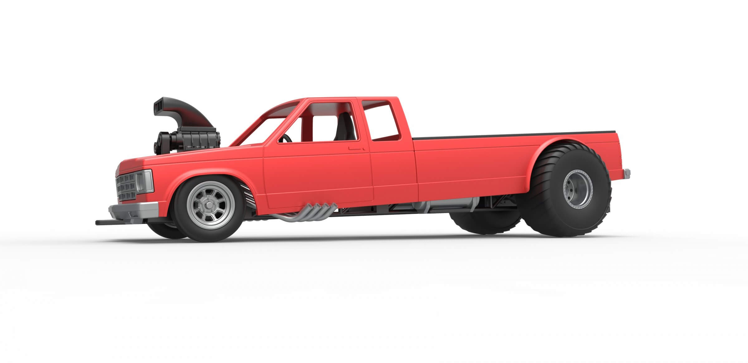 Pulling Truck 2wd 1:25 3D Model
