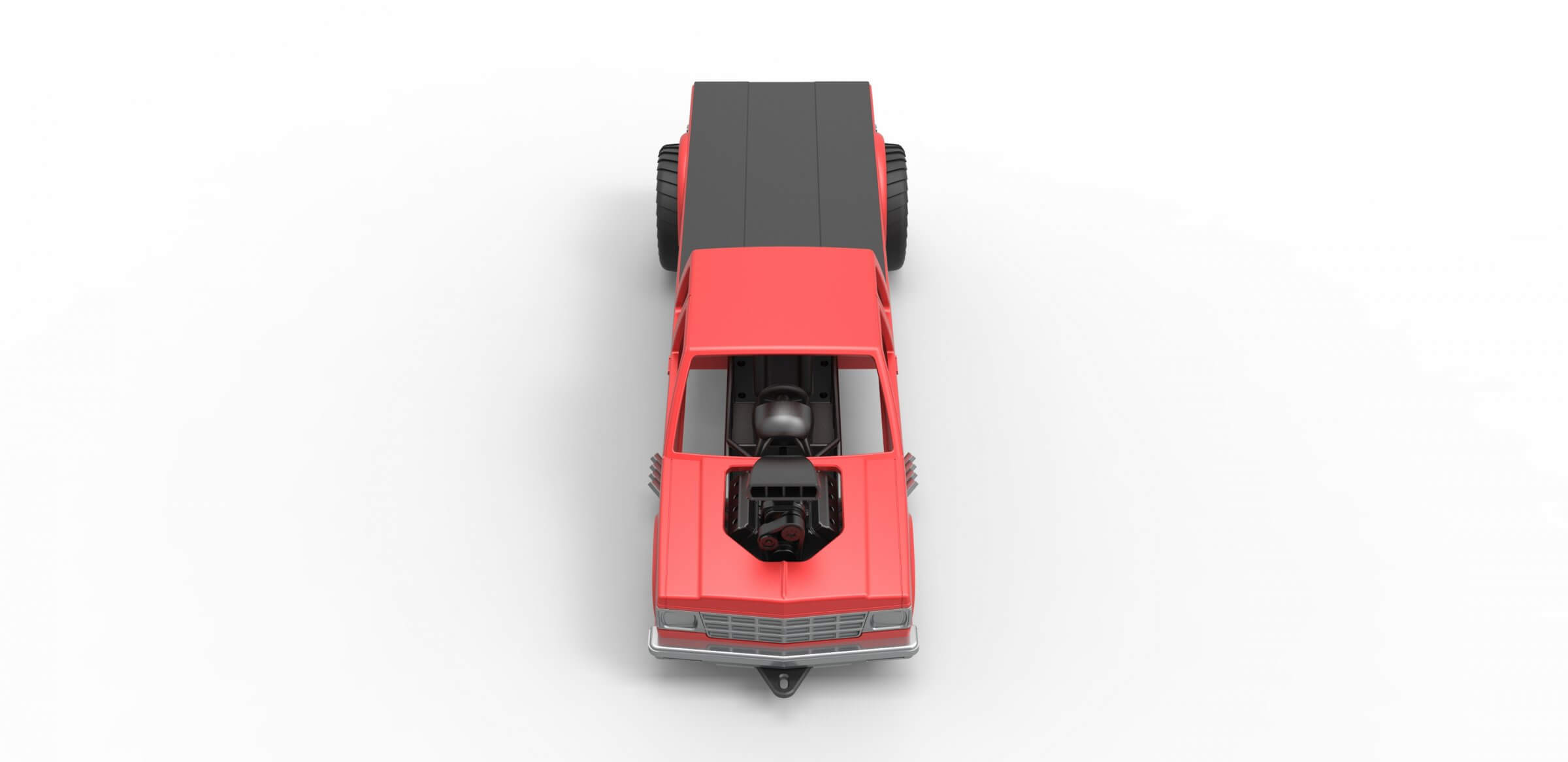 Pulling Truck 2wd 1:25 3D Model