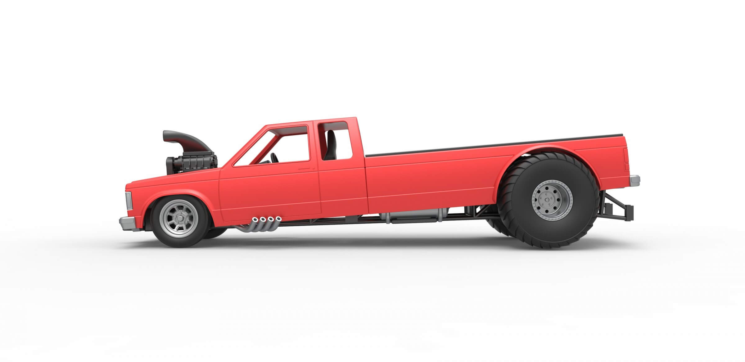 Pulling Truck 2wd 1:25 3D Model