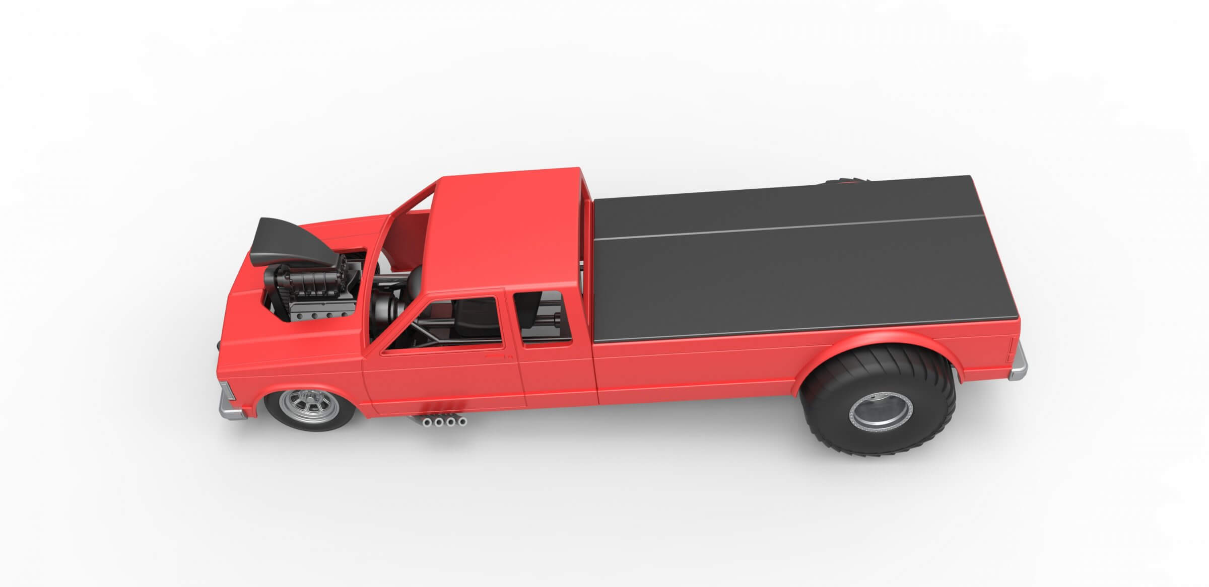 Pulling Truck 2wd 1:25 3D Model