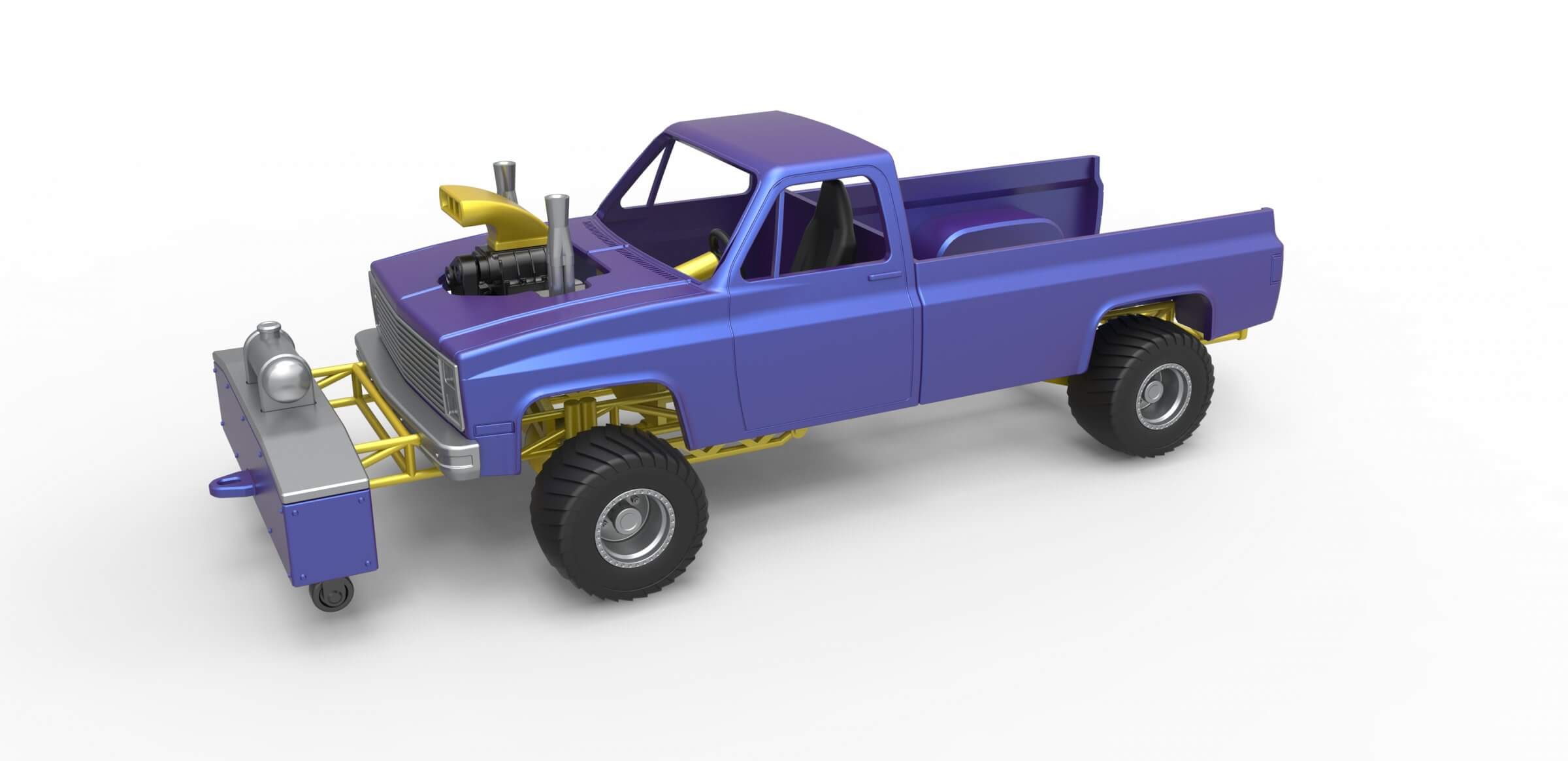 Pulling Truck 4wd 1:25 3D Model