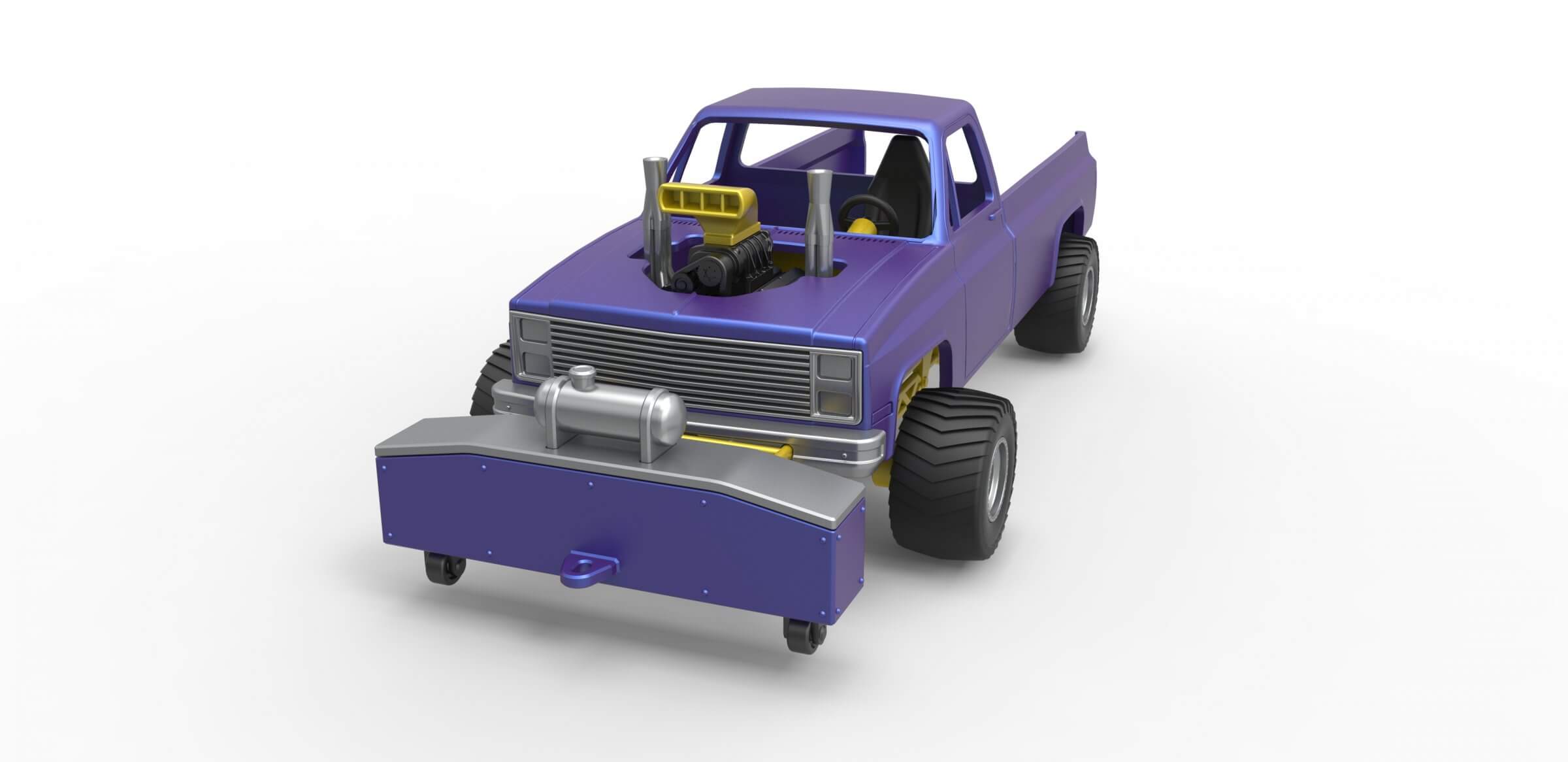 Pulling Truck 4wd 1:25 3D Model