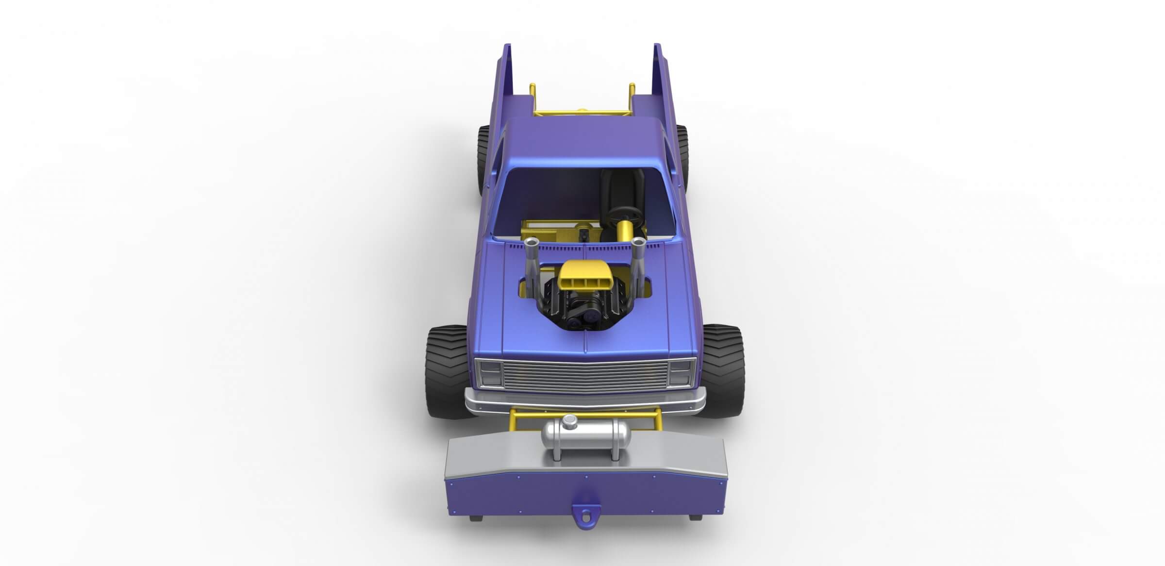 Pulling Truck 4wd 1:25 3D Model