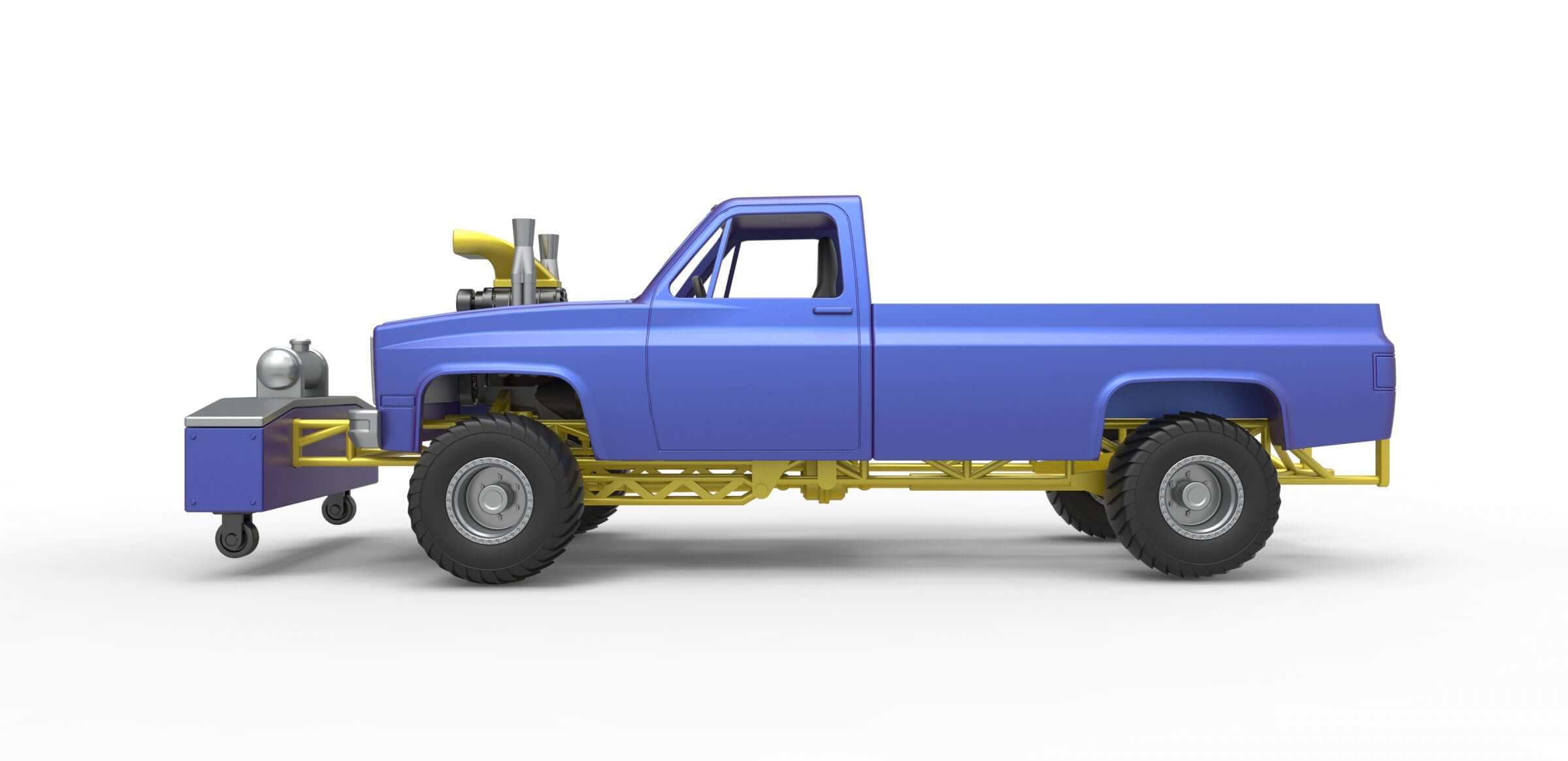 Pulling Truck 4wd 1:25 3D Model