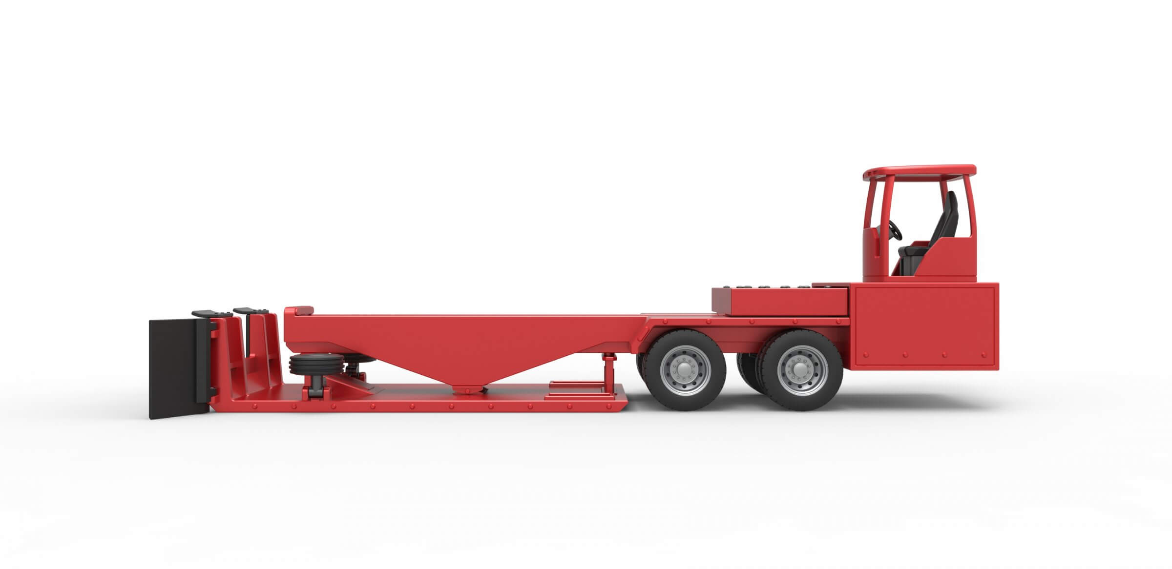 Tractor Pulling Sled 1:25 3D Model
