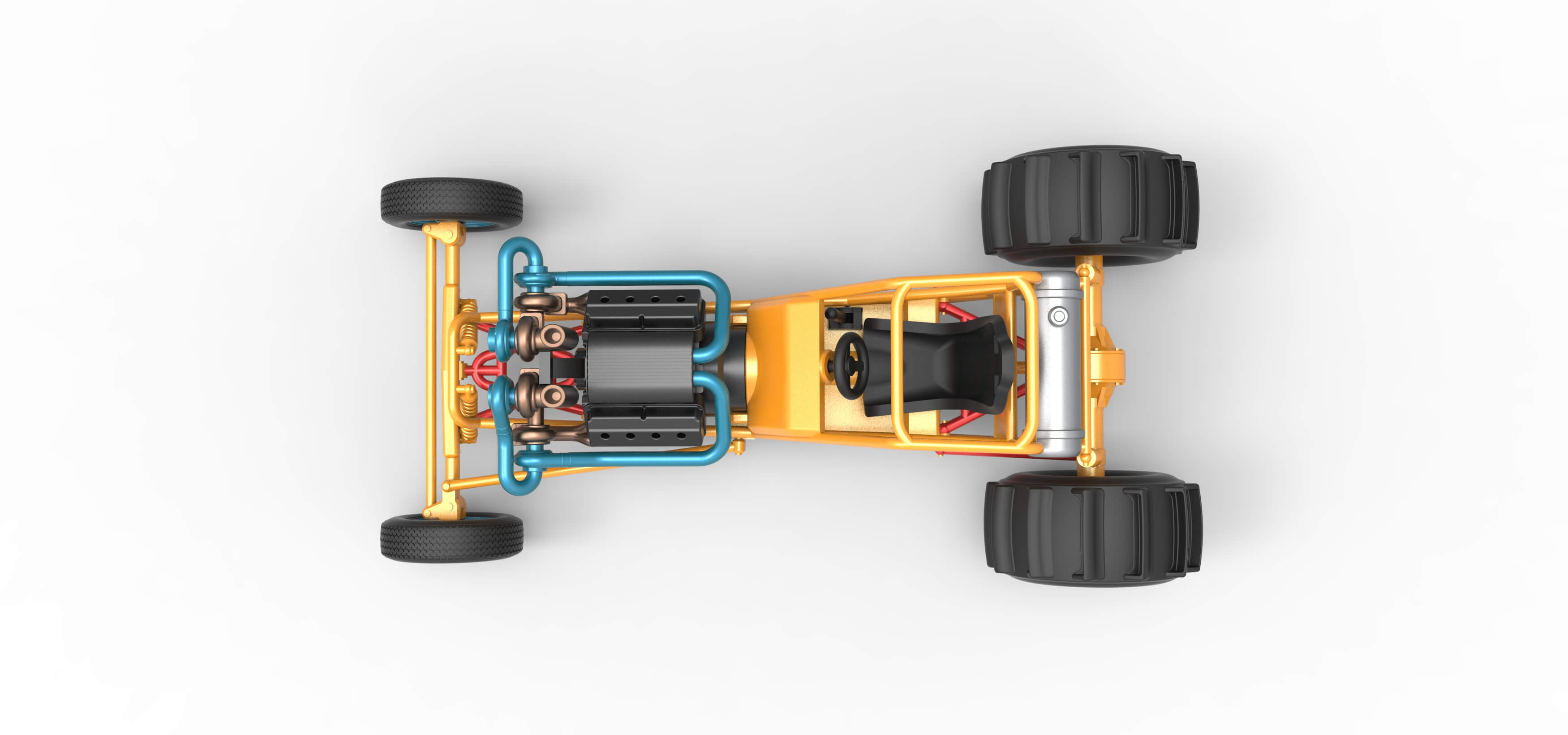 Dirt Dragster 1:25 3D Model