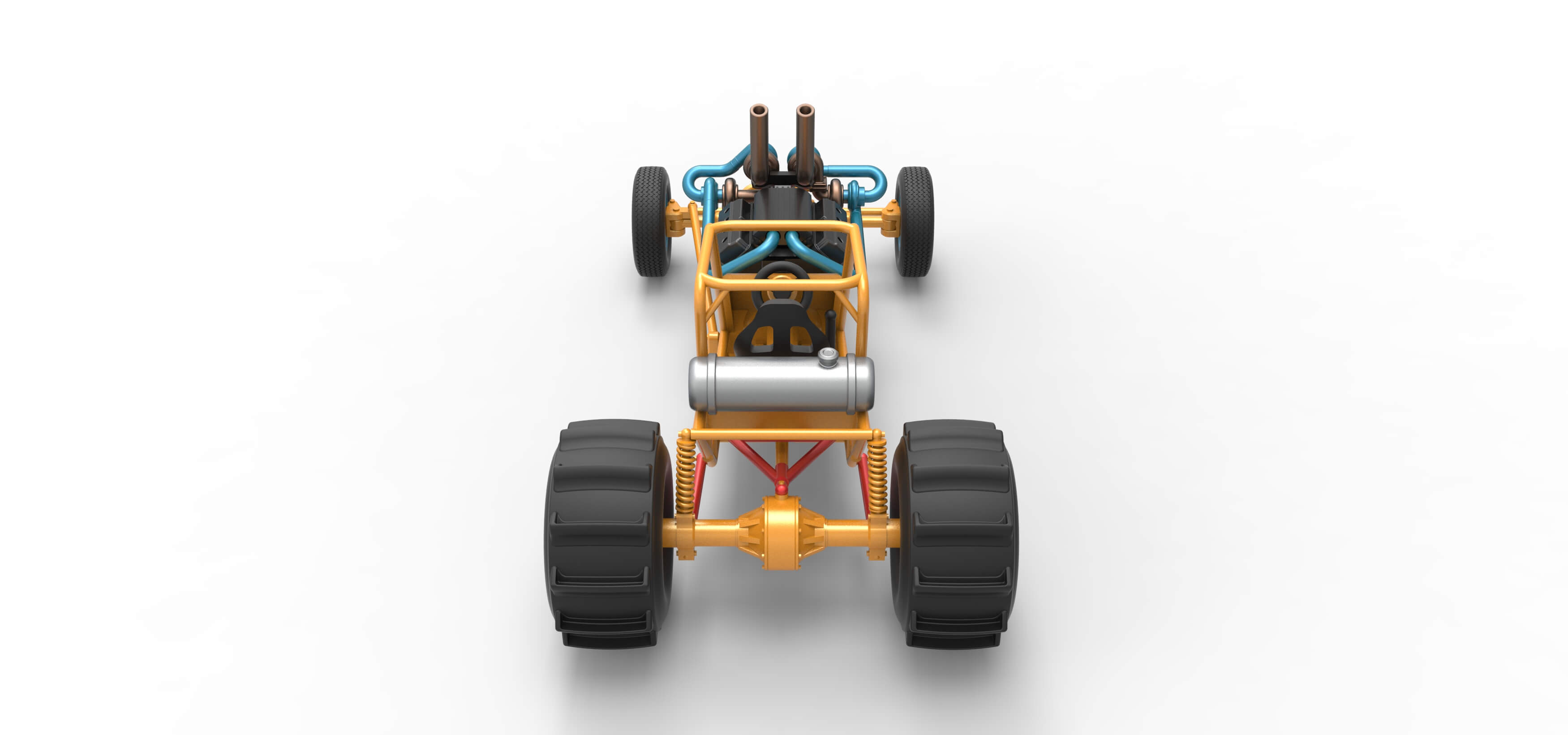 Dirt Dragster 1:25 3D Model