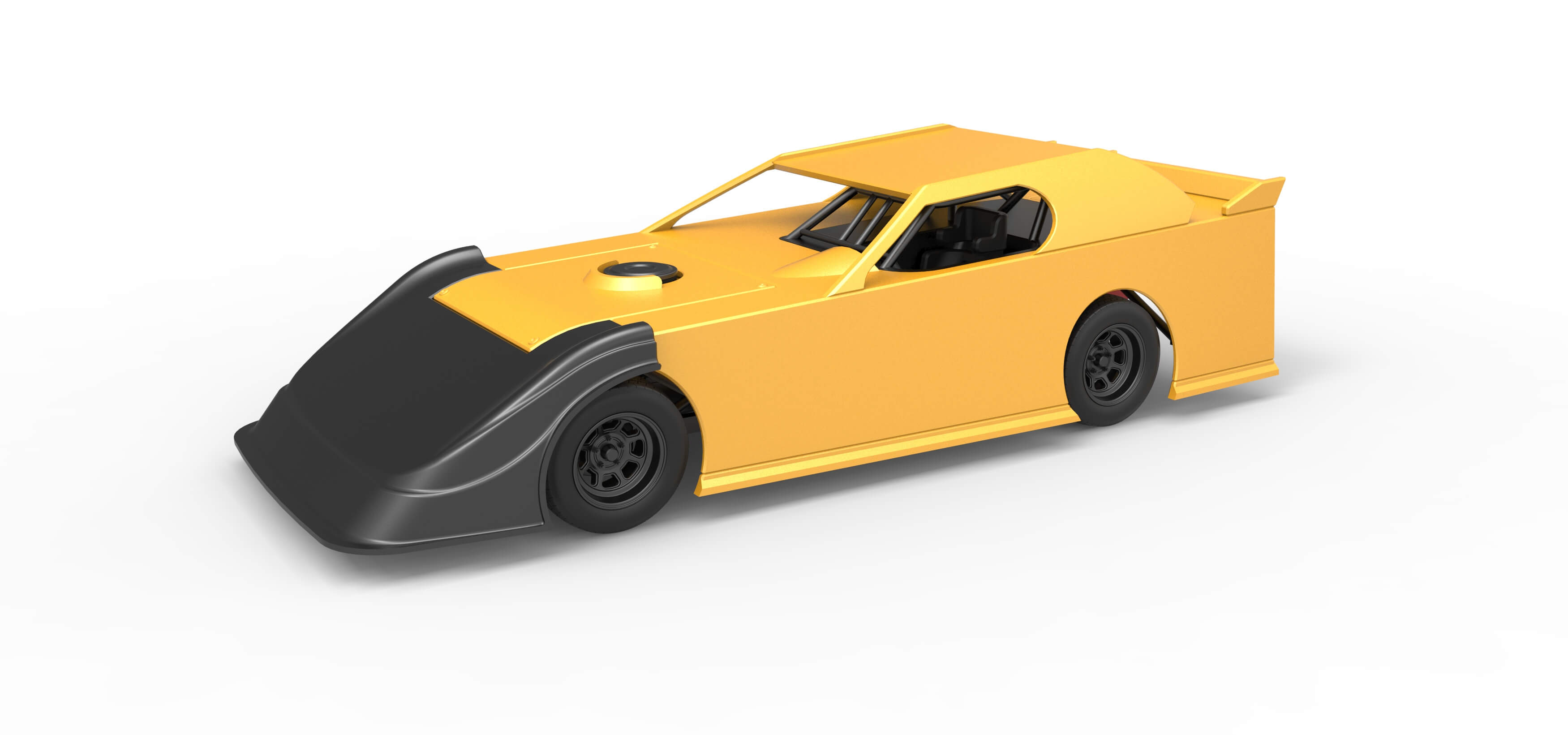 Dirt Modified Super Stock Car 1:25 3D Model