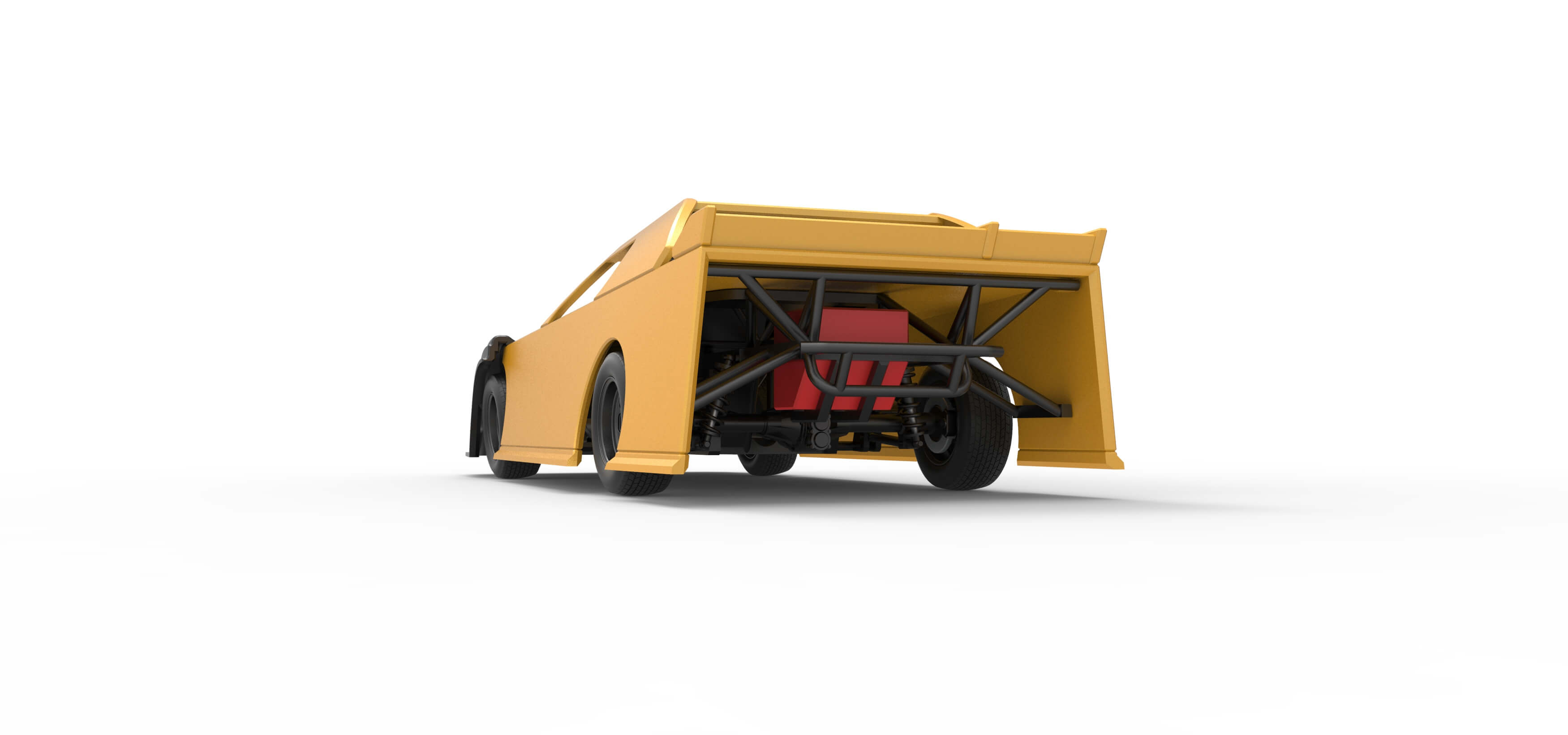 Dirt Modified Super Stock Car 1:25 3D Model