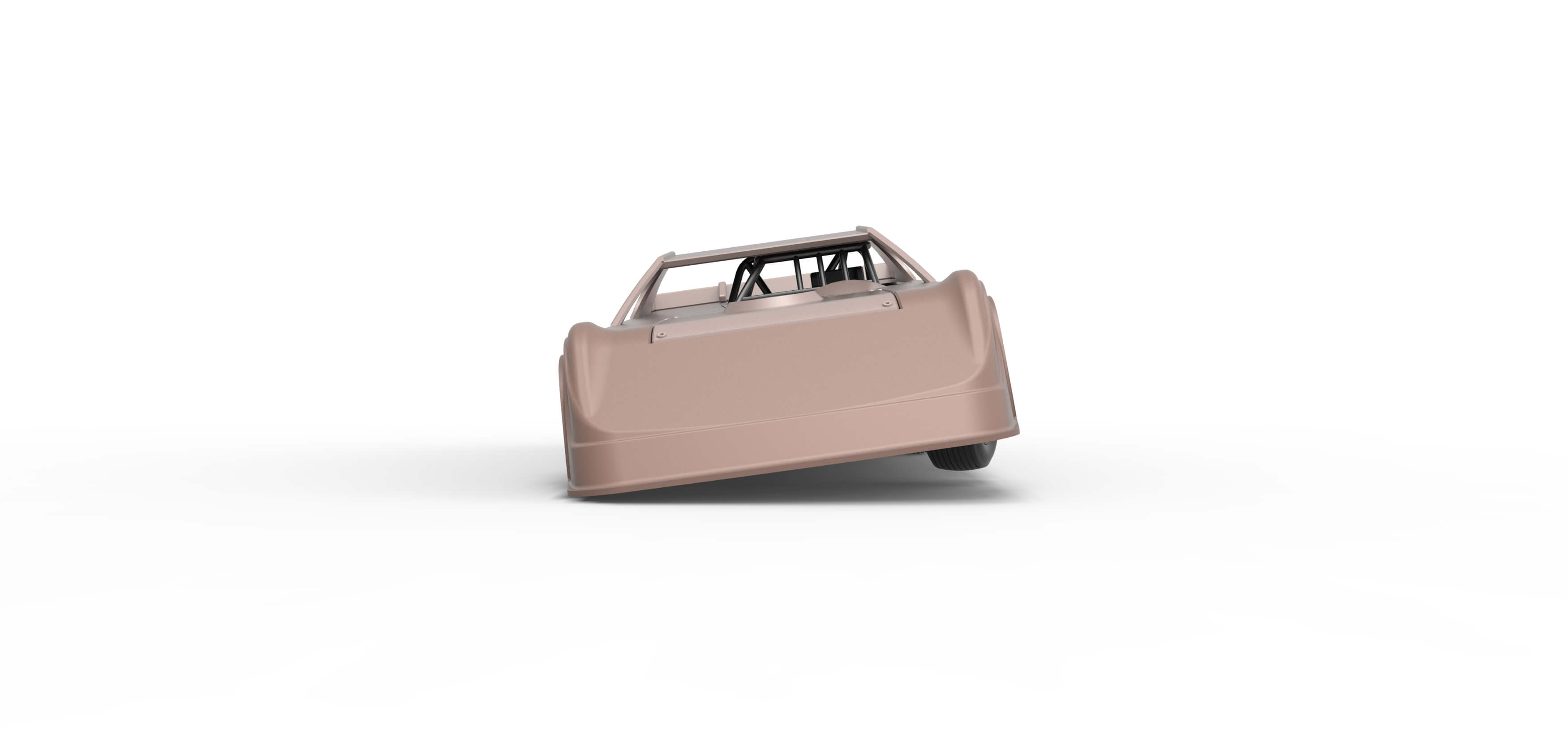 Dirt Modified Super Stock Car While Turning 1:25 3D Model