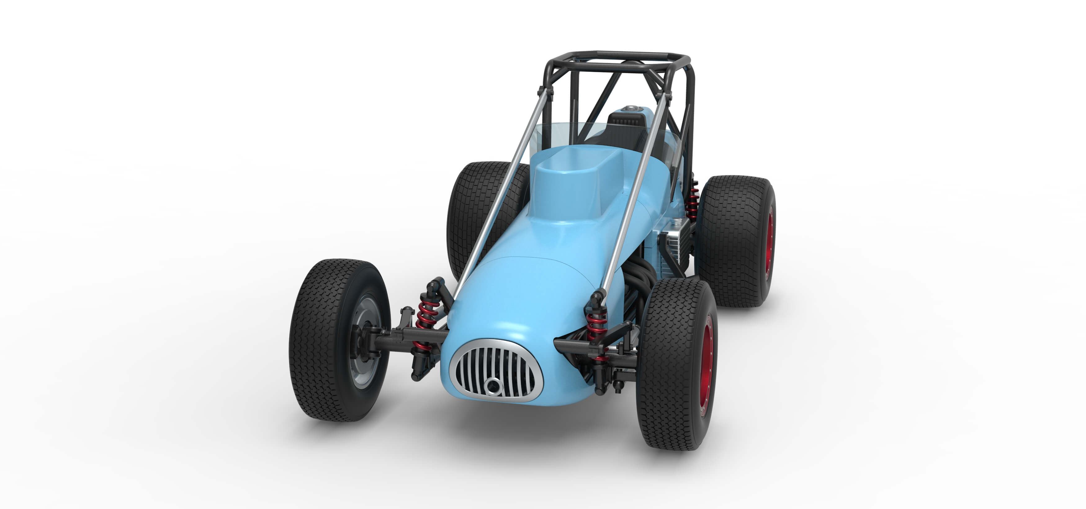 Dirt Silver Crown Champ Car Scale 1:25 3D Model