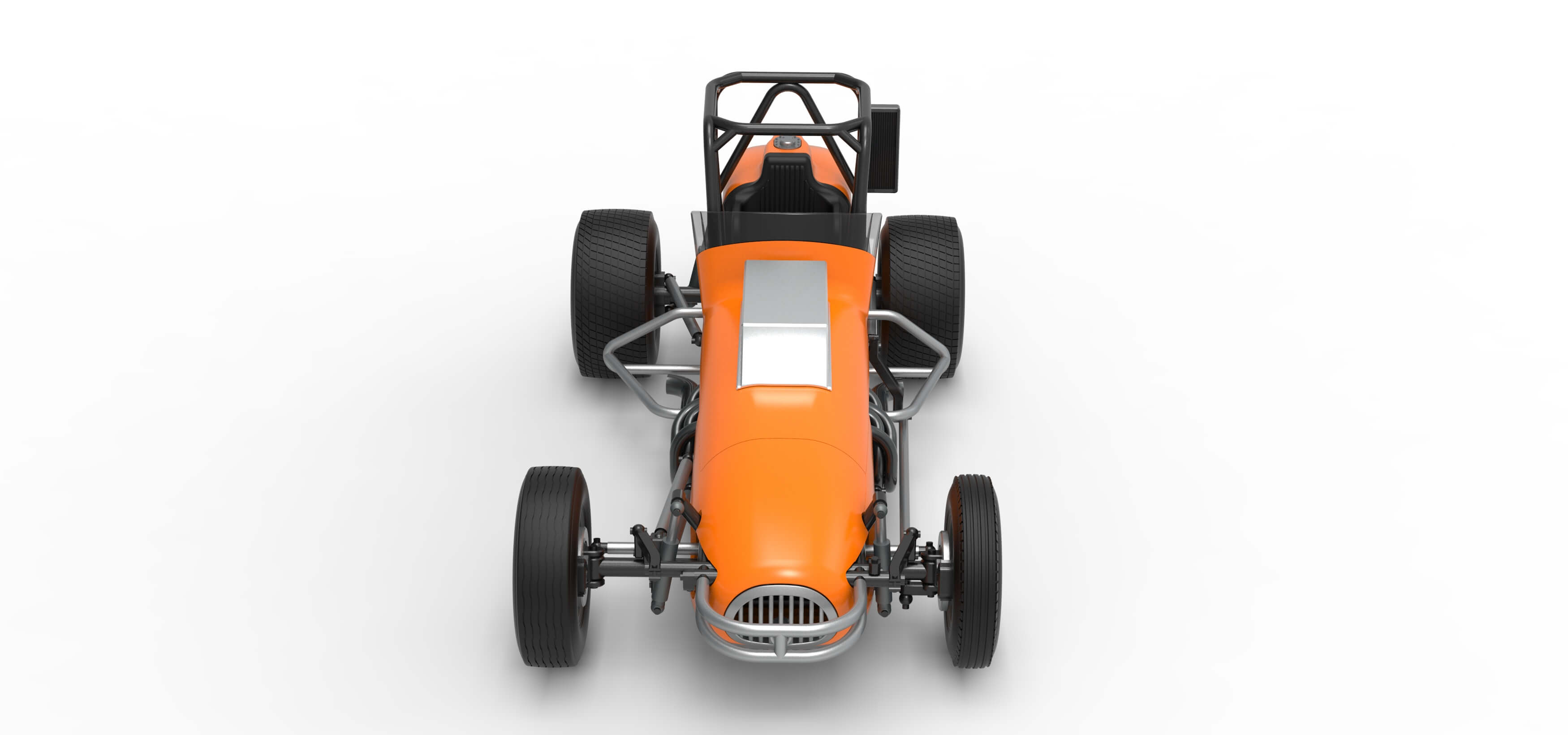 Dirt Silver Crown Champ Car Version 2 Scale 1:25 3D Model