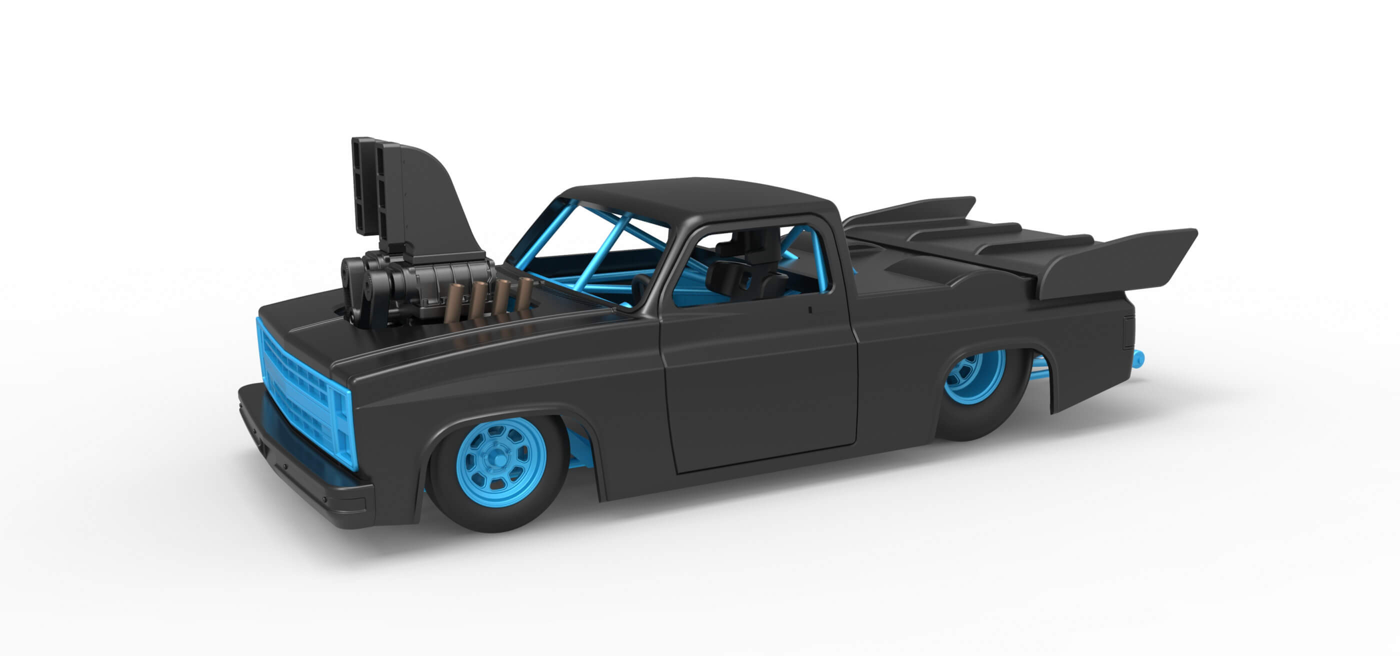 Dragster Truck 1:25 3D Model