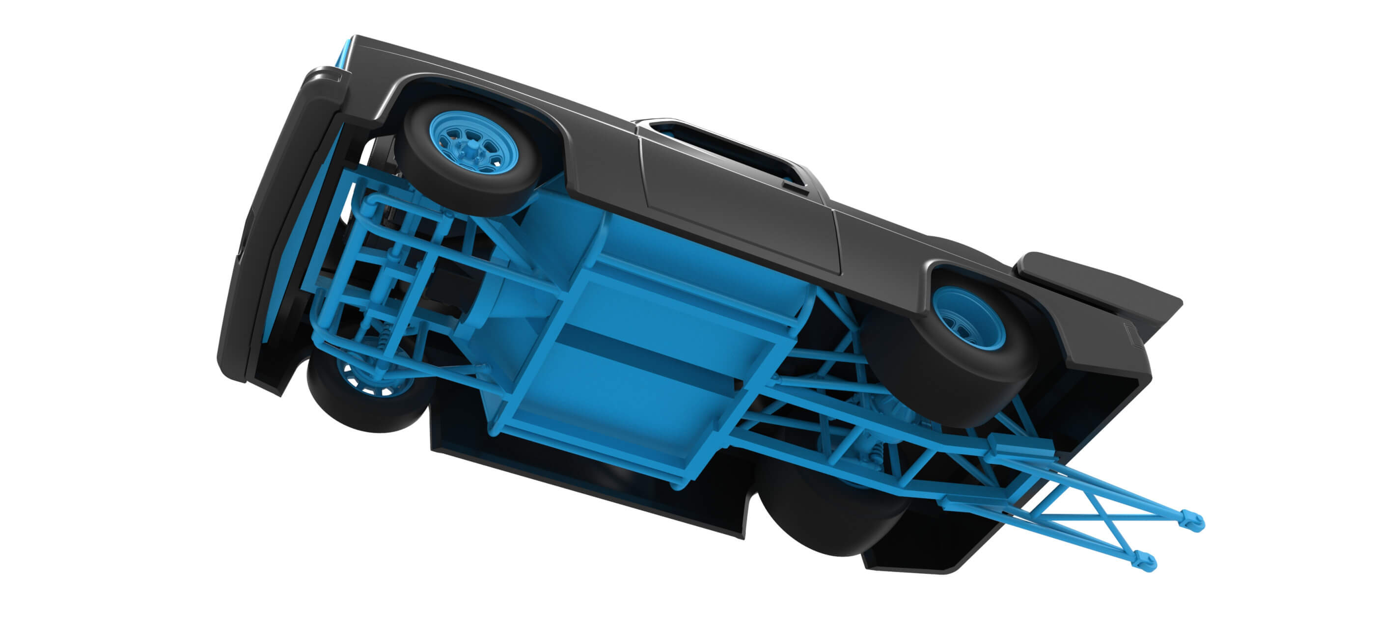 Dragster Truck 1:25 3D Model