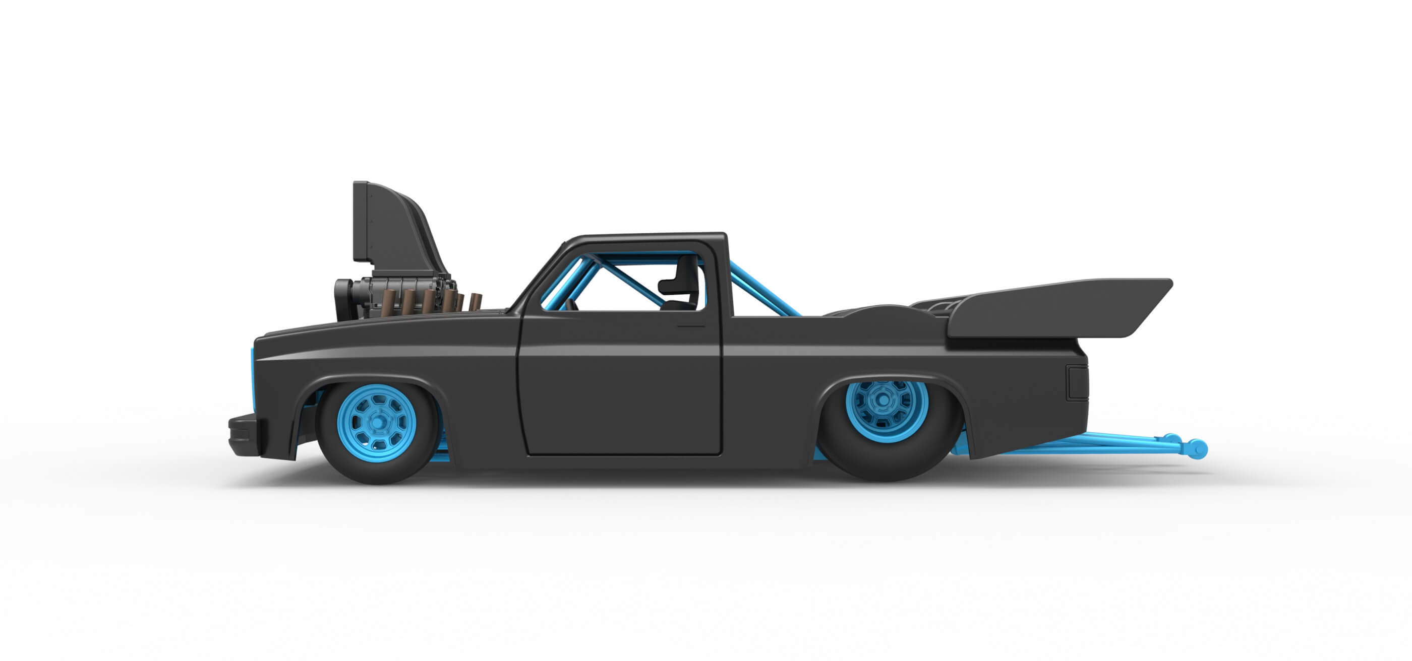 Dragster Truck 1:25 3D Model