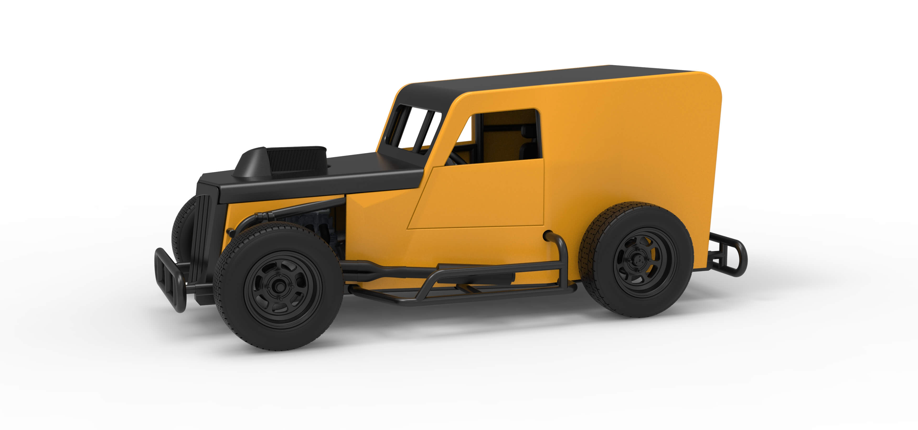 Dwarf Car Scale 1:25 3D Model