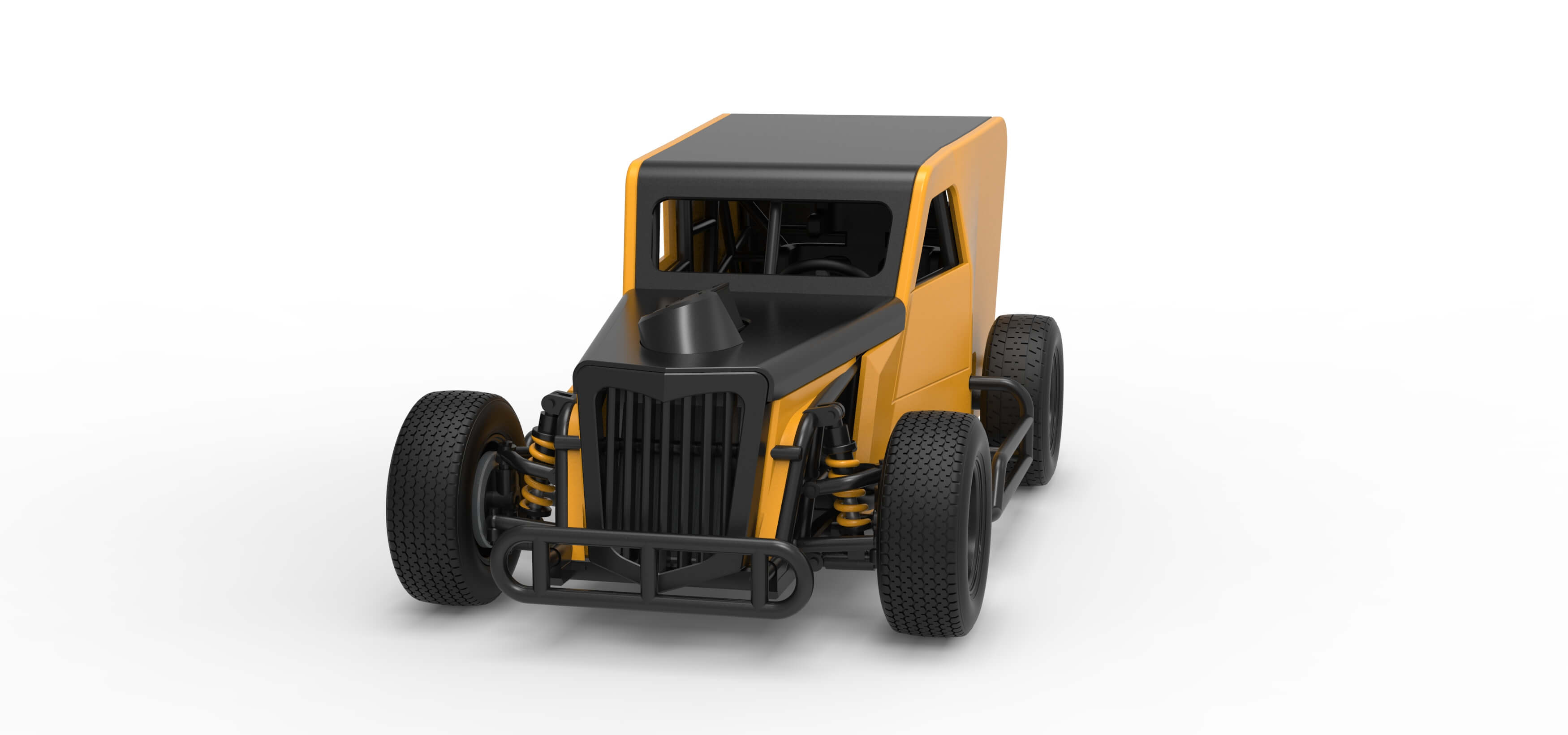 Dwarf Car Scale 1:25 3D Model