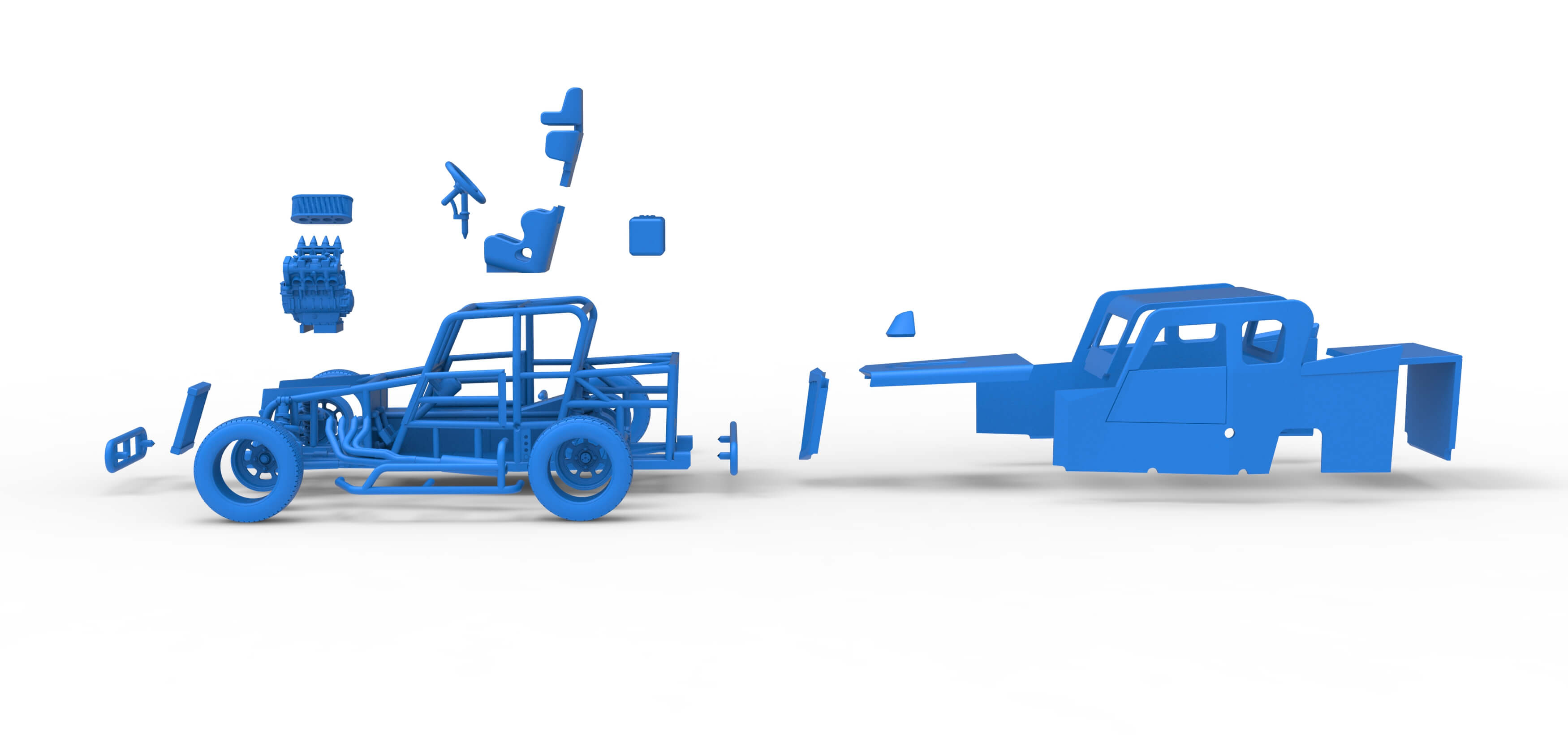 Dwarf Car Version 2 Scale 1:25 3D Model