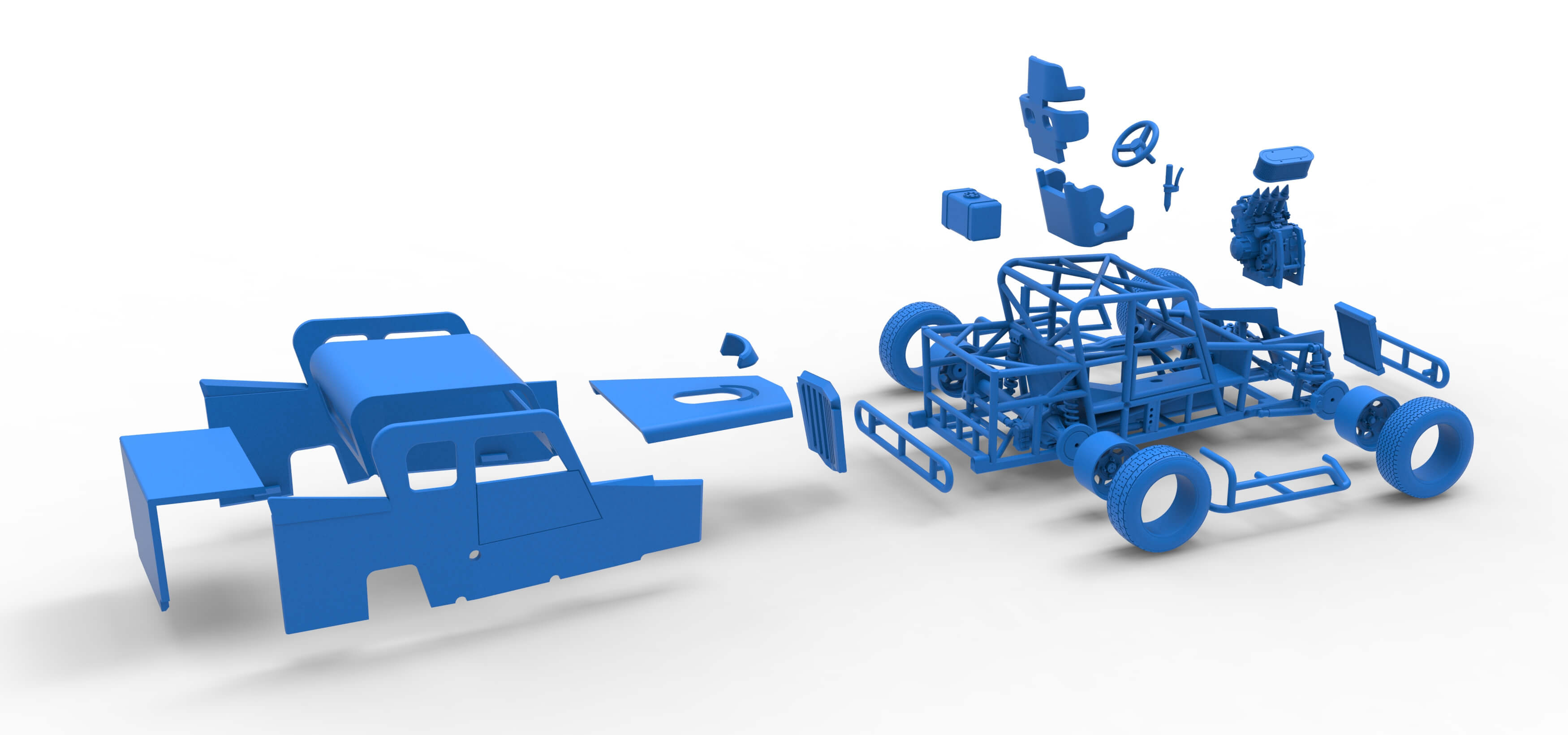 Dwarf Car Version 2 Scale 1:25 3D Model