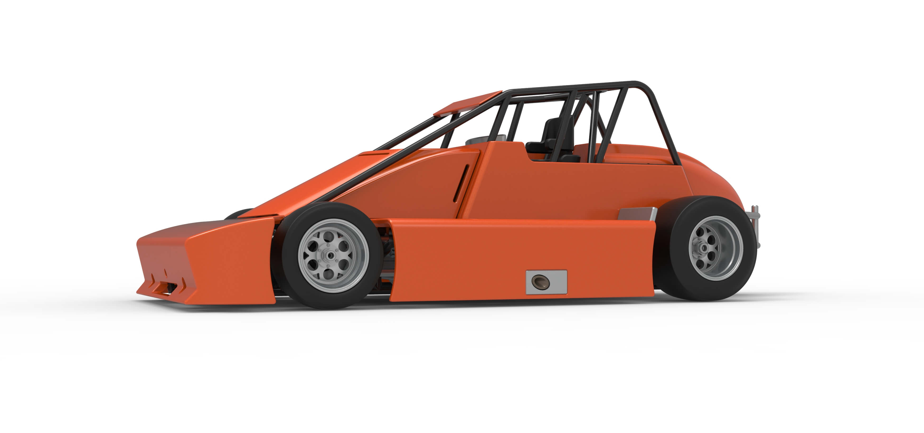 Experimental Pavement Silver Crown Car Scale 1:25 3D Model