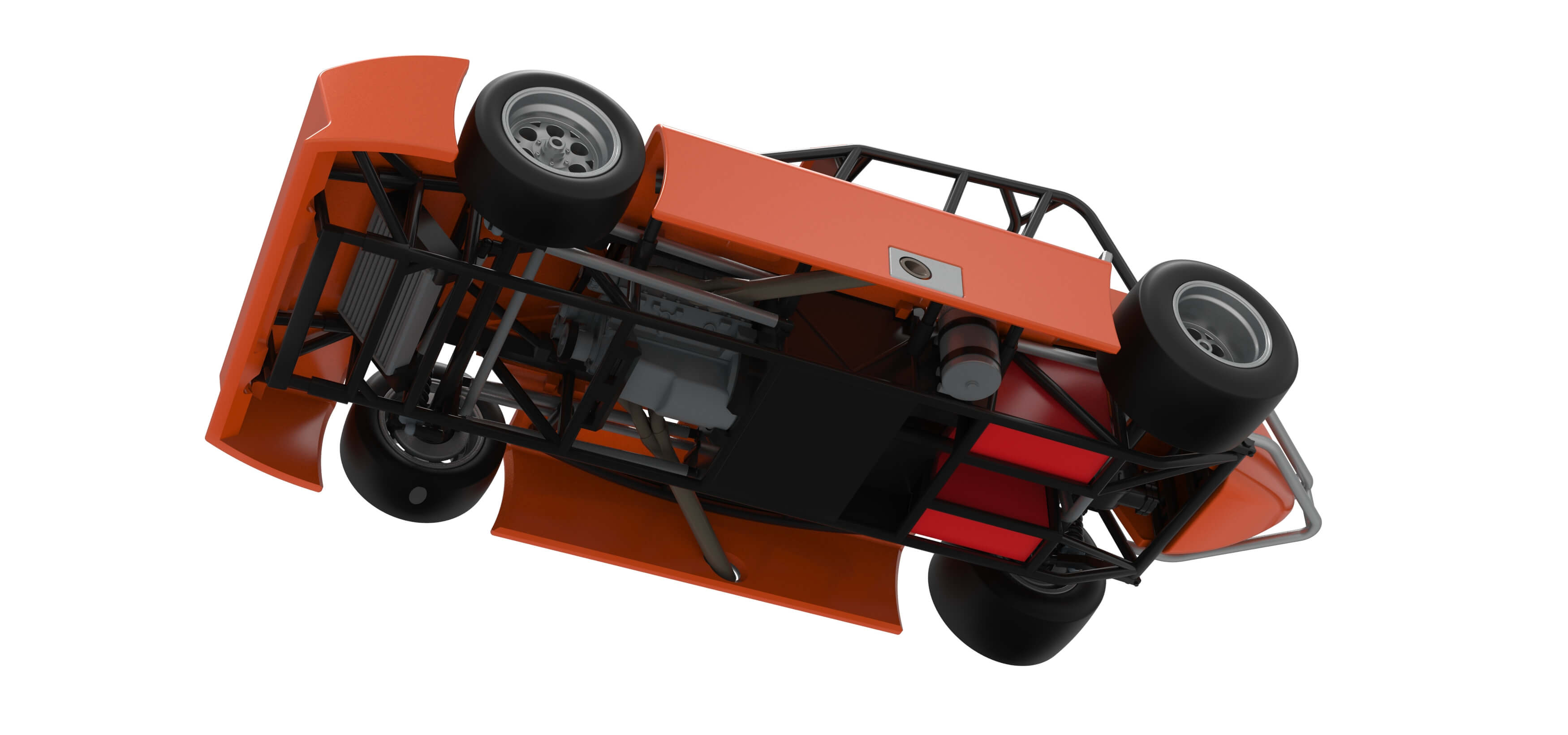 Experimental Pavement Silver Crown Car Scale 1:25 3D Model