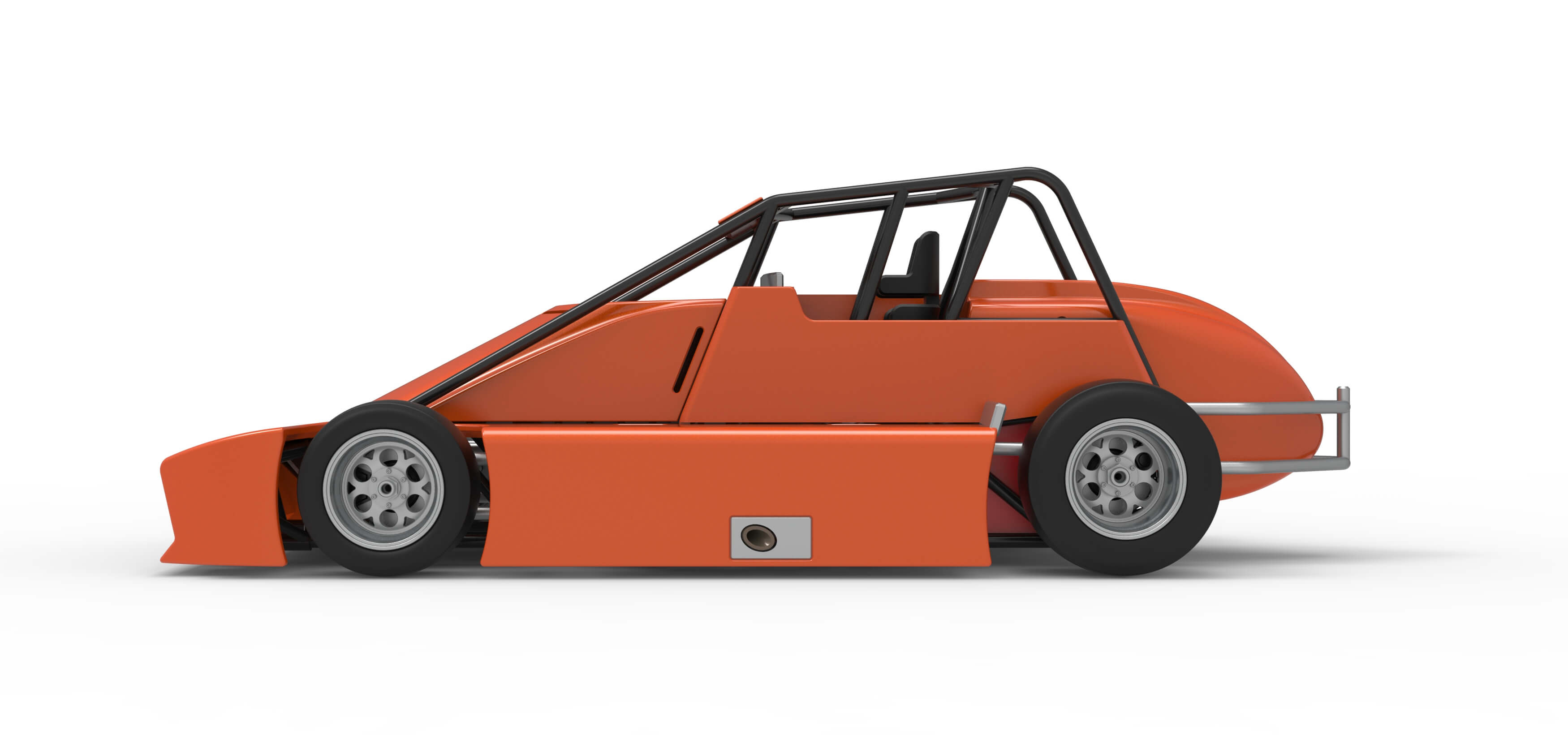 Experimental Pavement Silver Crown Car Scale 1:25 3D Model