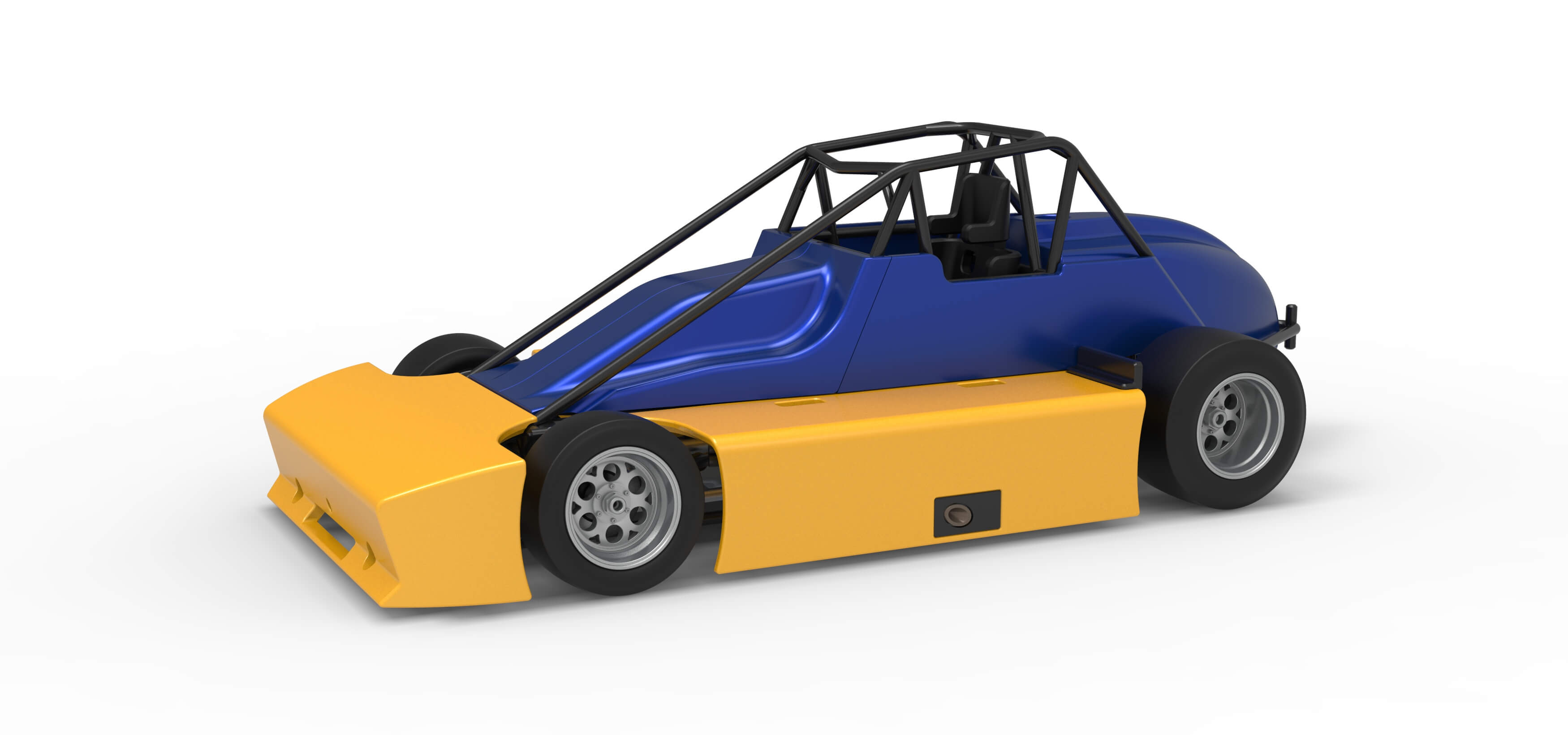 Experimental Pavement Silver Crown Car Version 2 Scale 1:25 3D Model