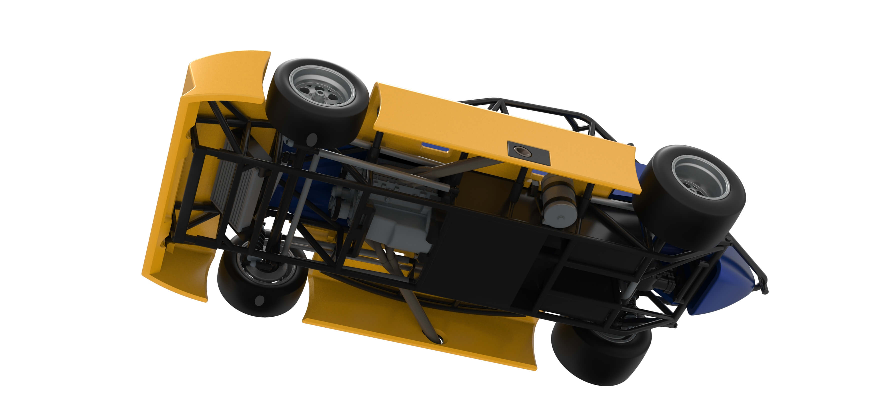 Experimental Pavement Silver Crown Car Version 2 Scale 1:25 3D Model