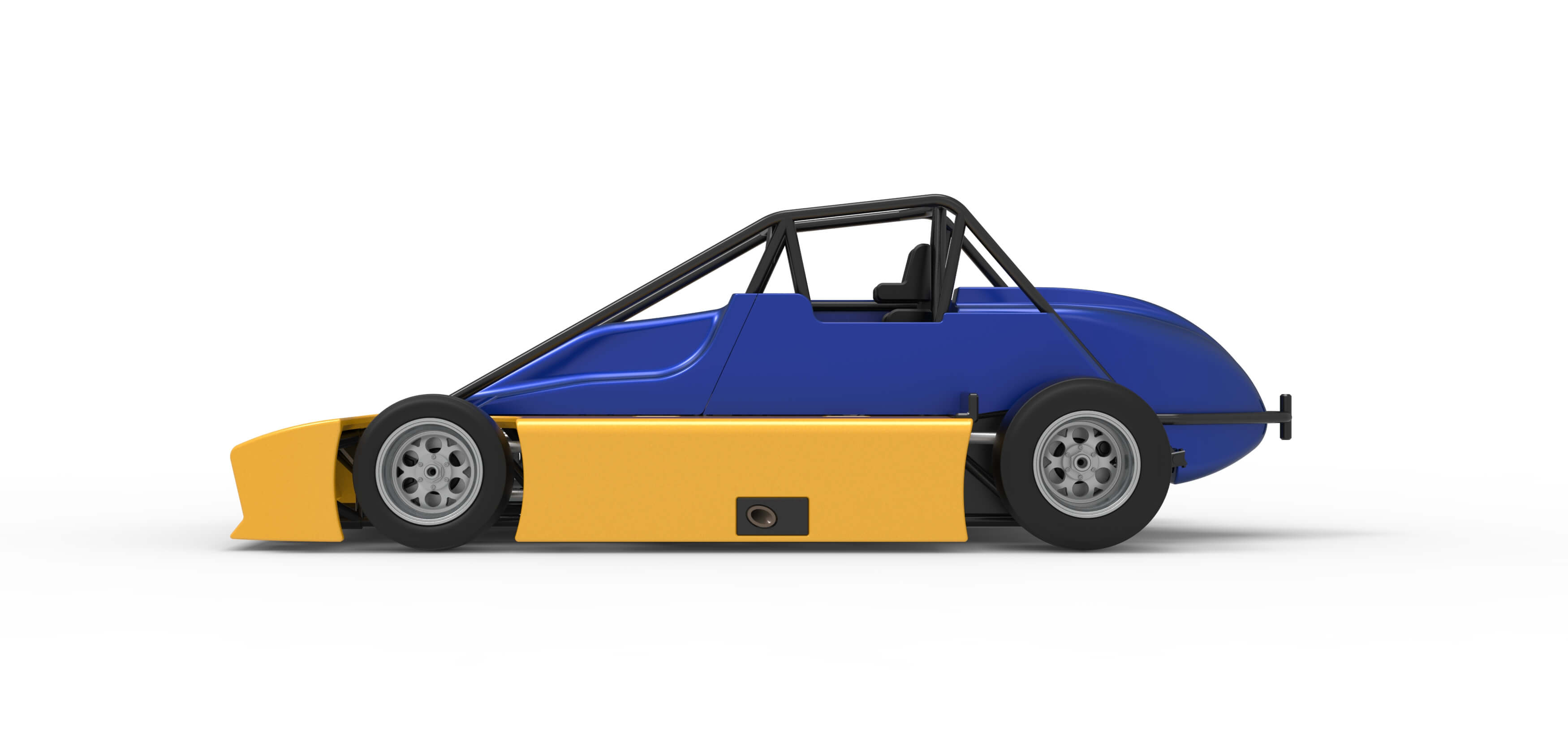 Experimental Pavement Silver Crown Car Version 2 Scale 1:25 3D Model
