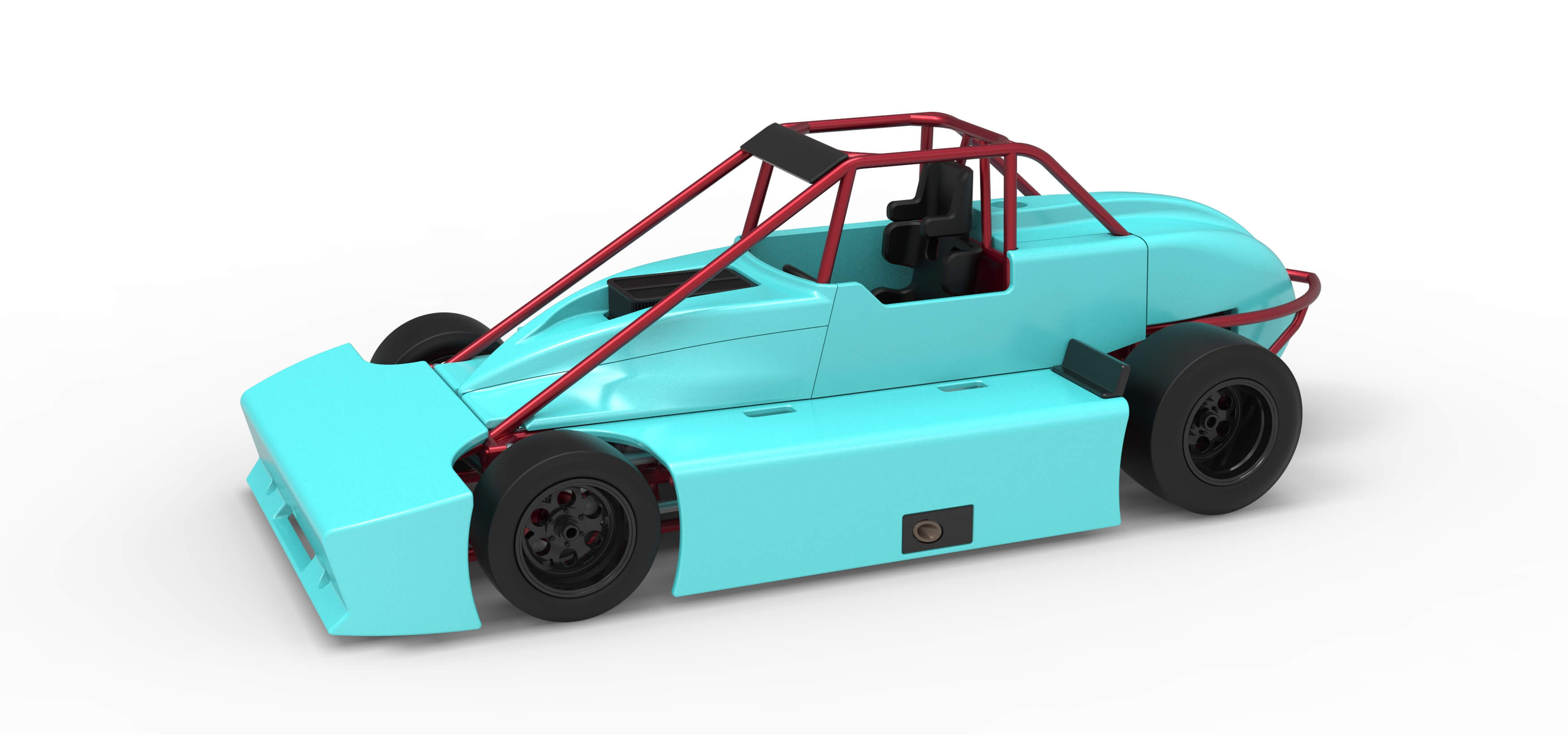 Experimental Pavement Silver Crown Car Version 3 Scale 1:25 3D Model