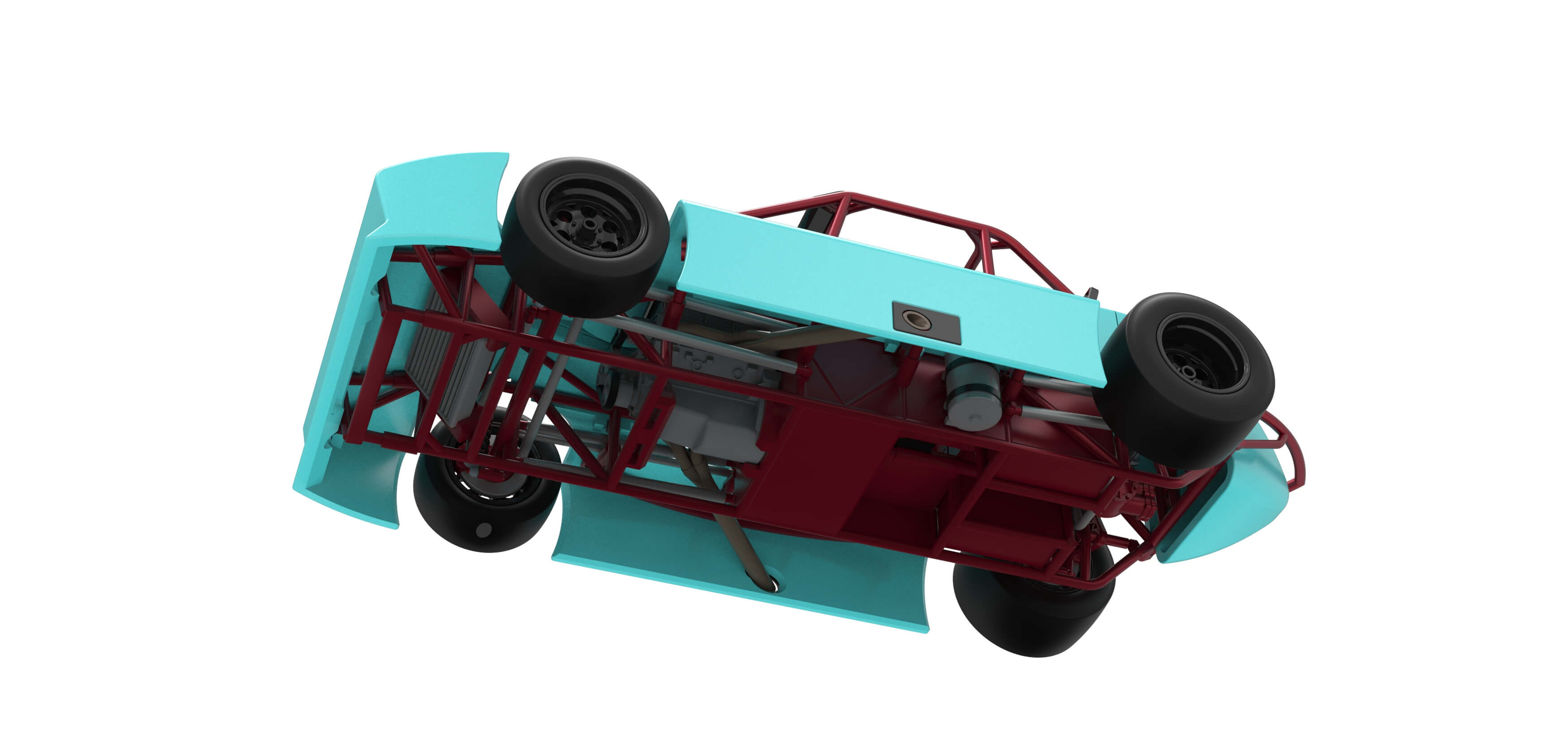 Experimental Pavement Silver Crown Car Version 3 Scale 1:25 3D Model