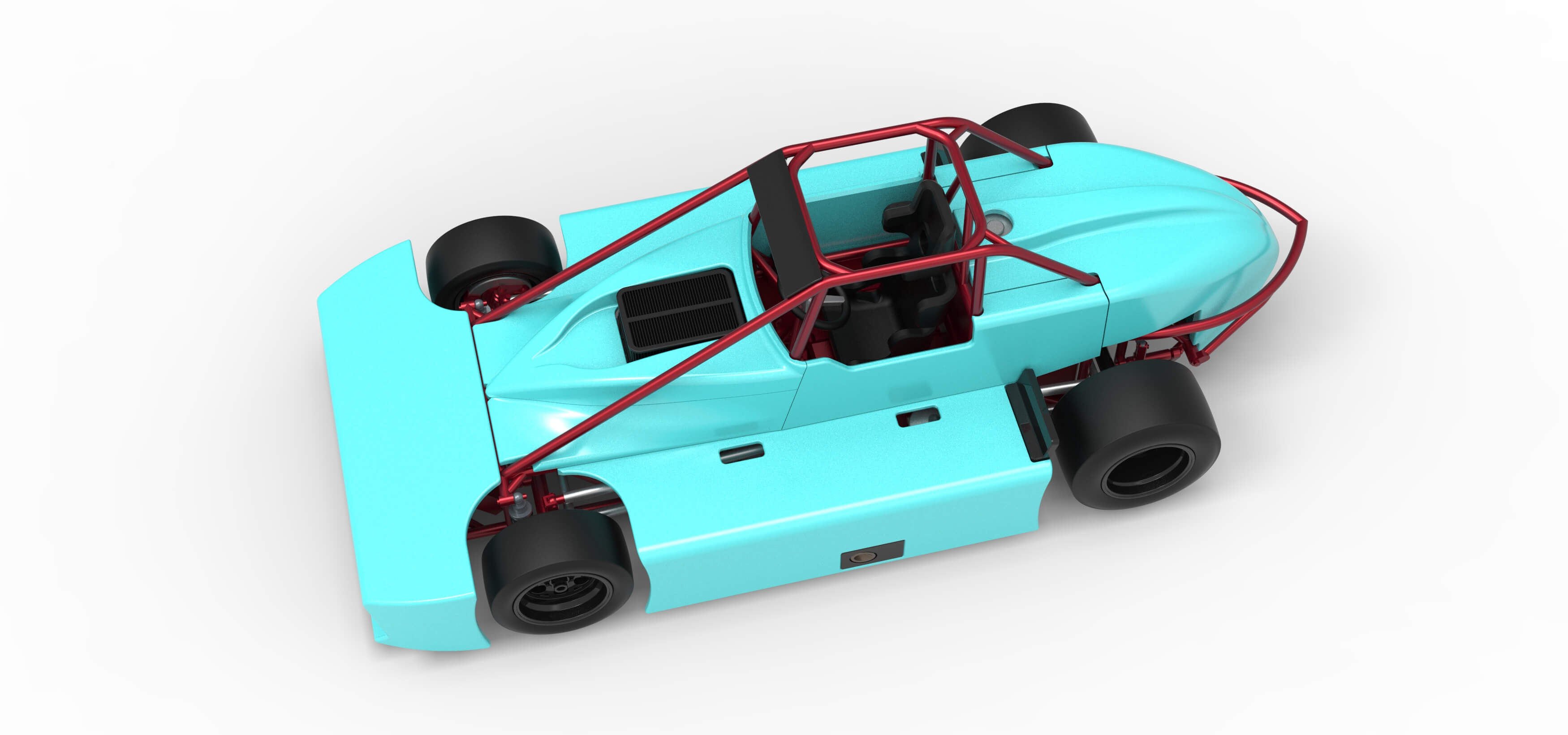 Experimental Pavement Silver Crown Car Version 3 Scale 1:25 3D Model