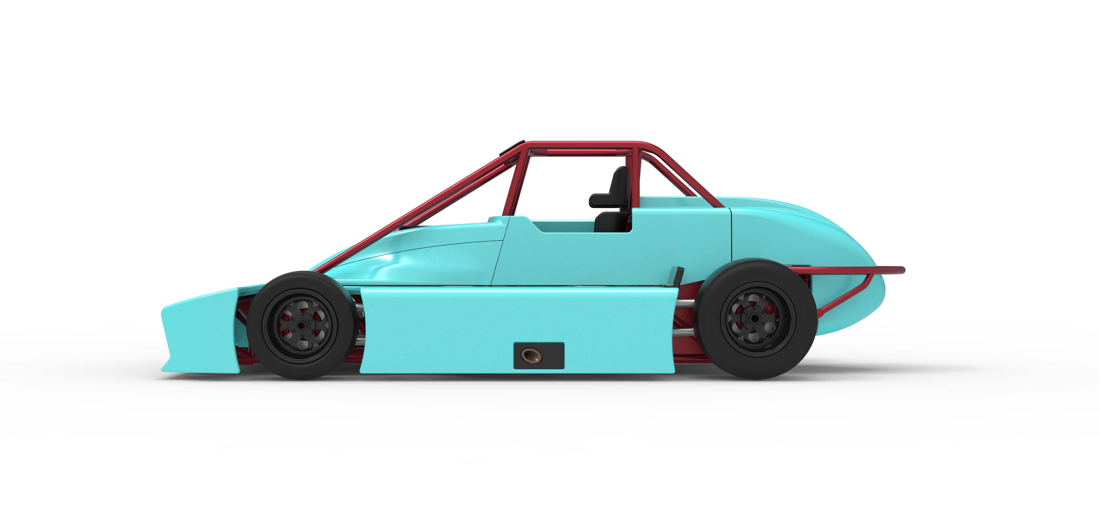 Experimental Pavement Silver Crown Car Version 3 Scale 1:25 3D Model