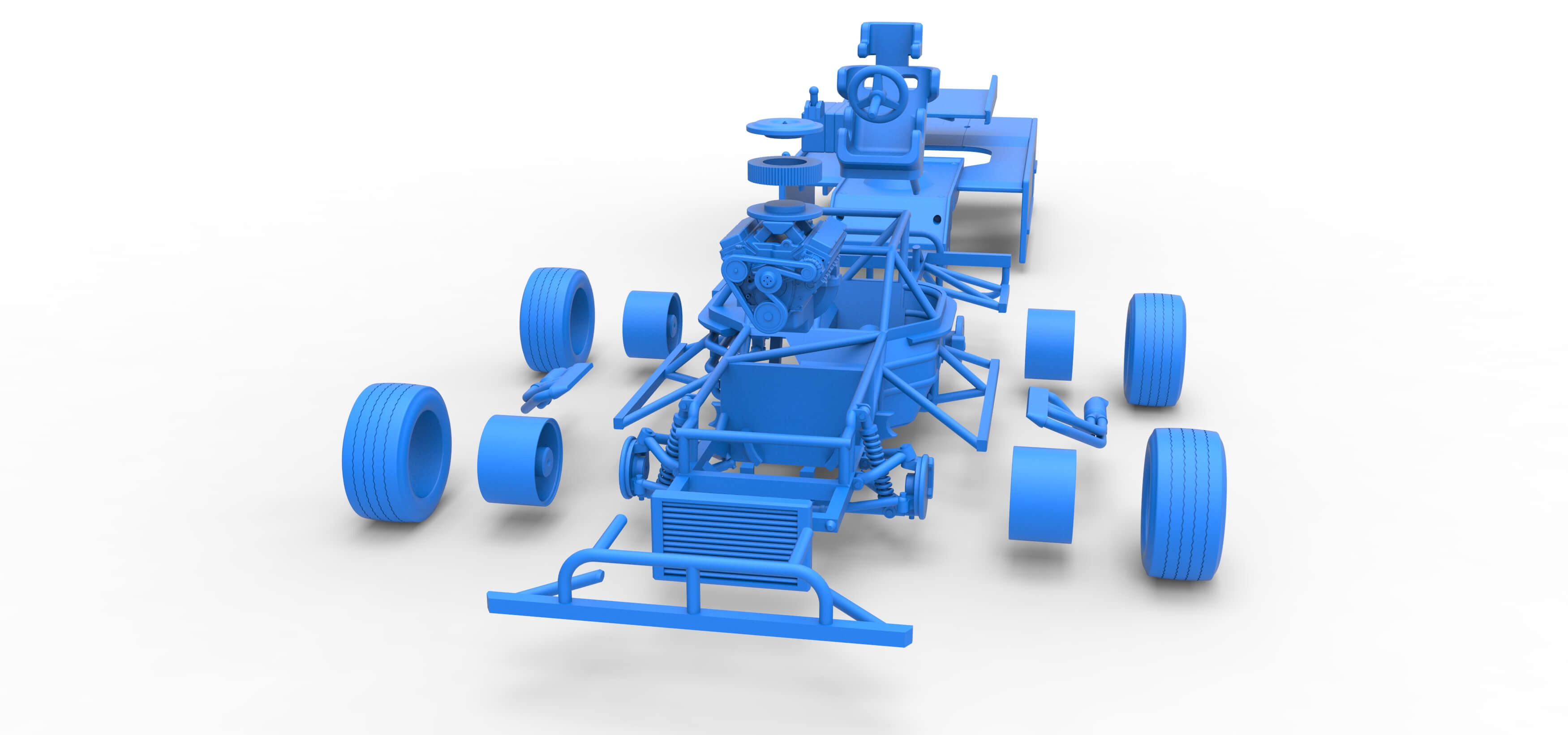 Figure 8 Modified Stock Car Scale 1:25 3D Model